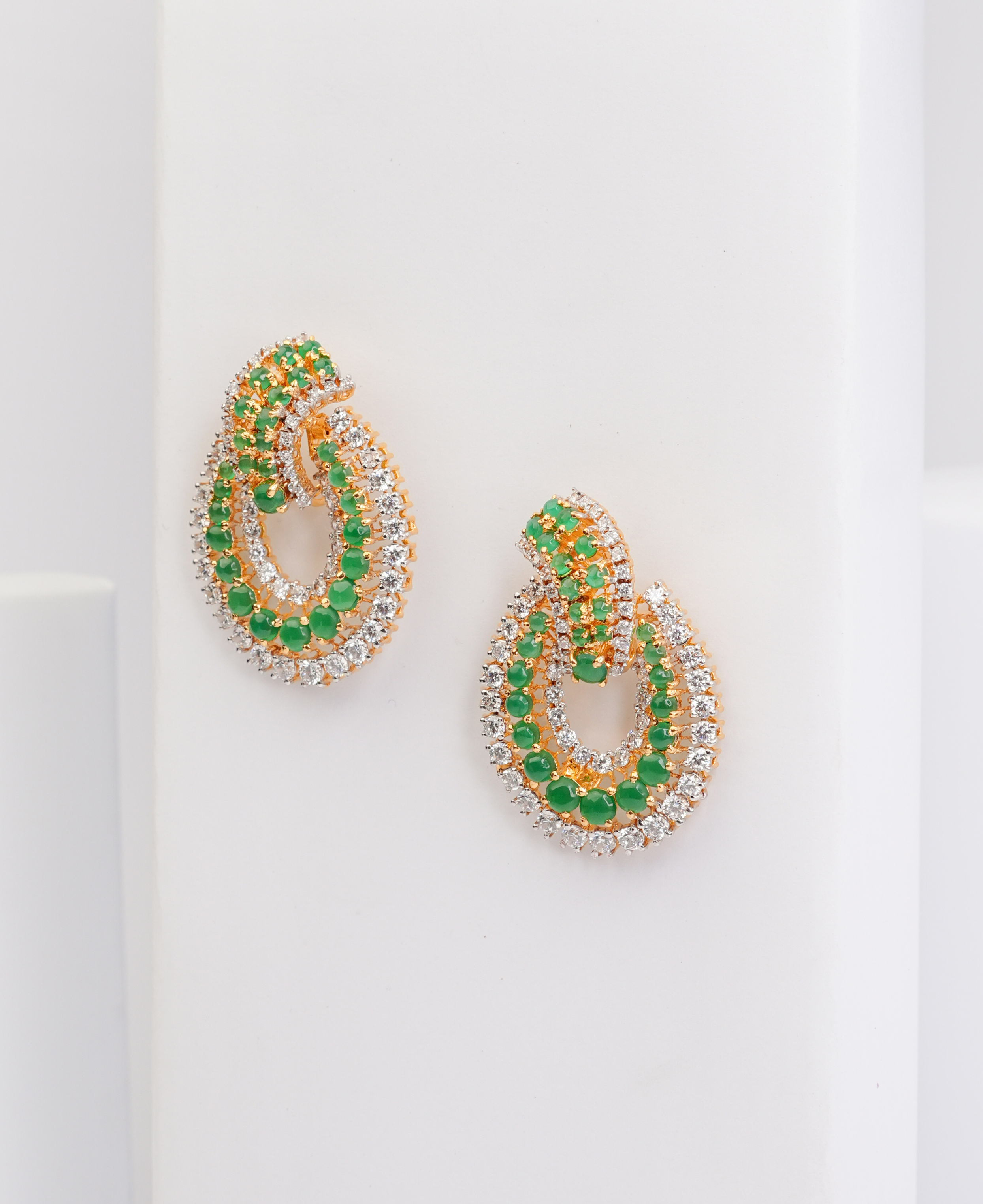 Jade Swirl Earrings
