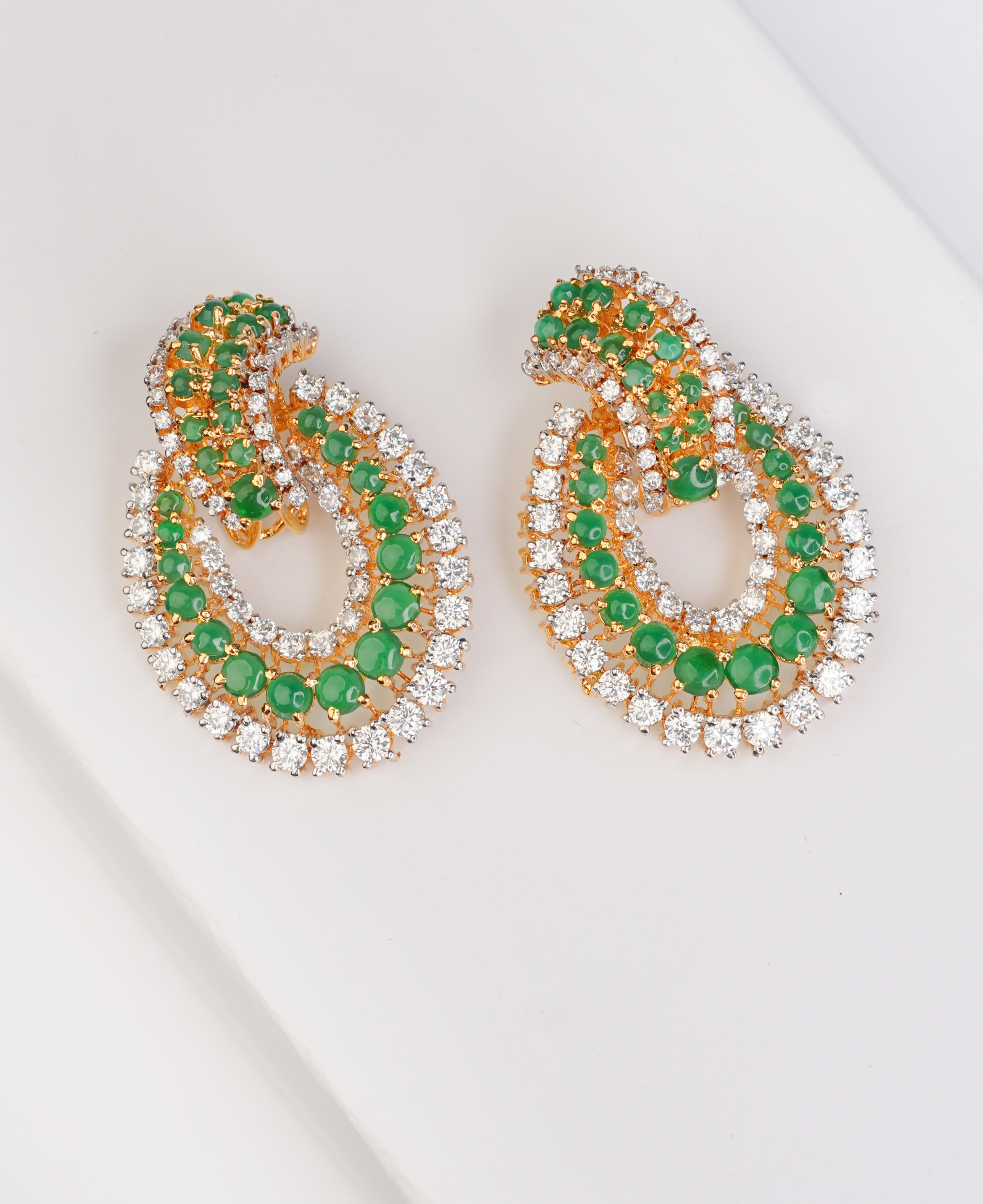 Jade Swirl Earrings