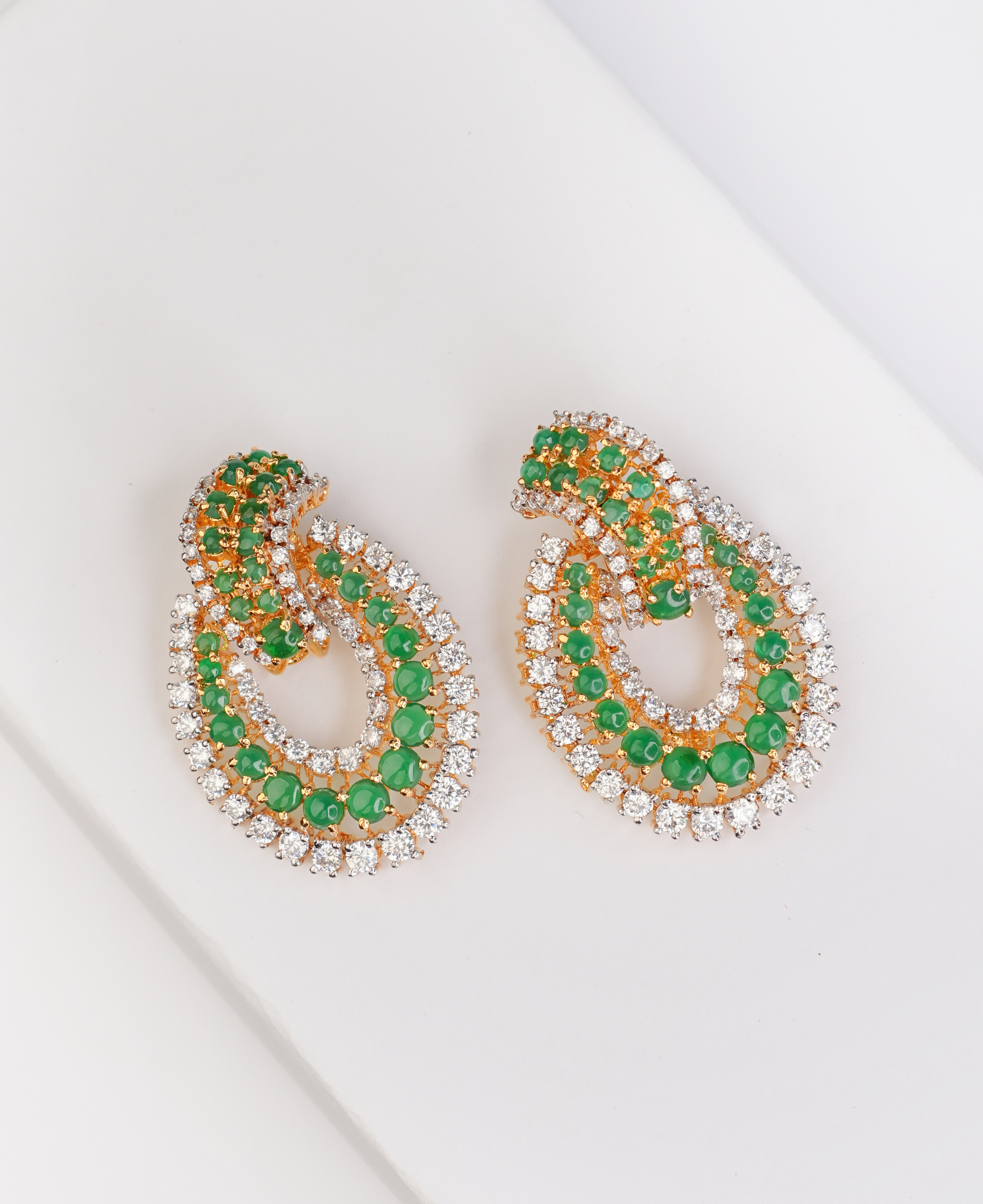 Jade Swirl Earrings