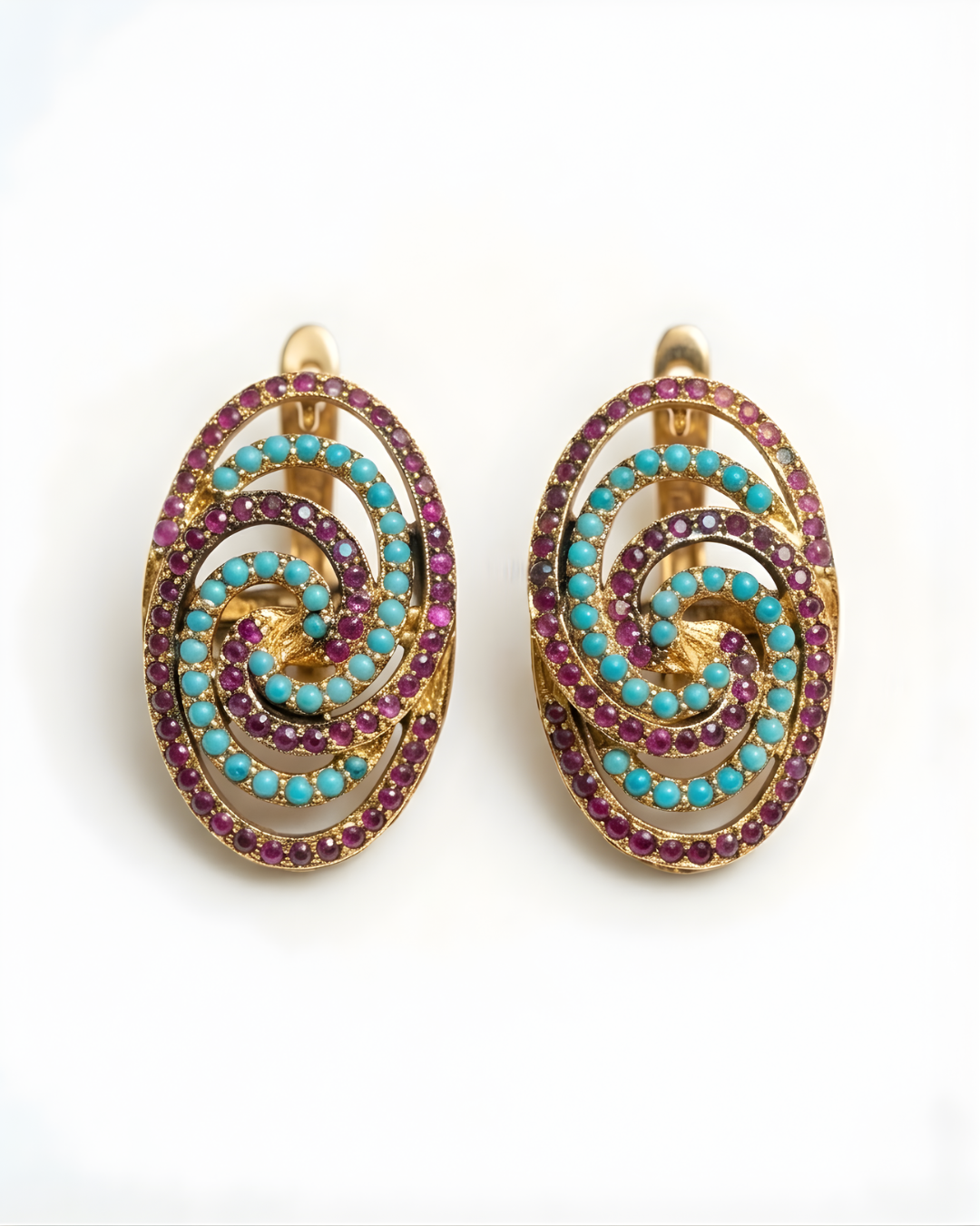 Oval Spiral Feroza and Ruby