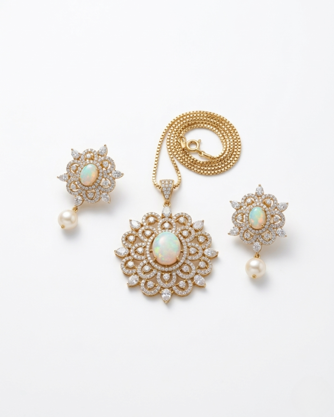 Opal & Zircon Flower PS