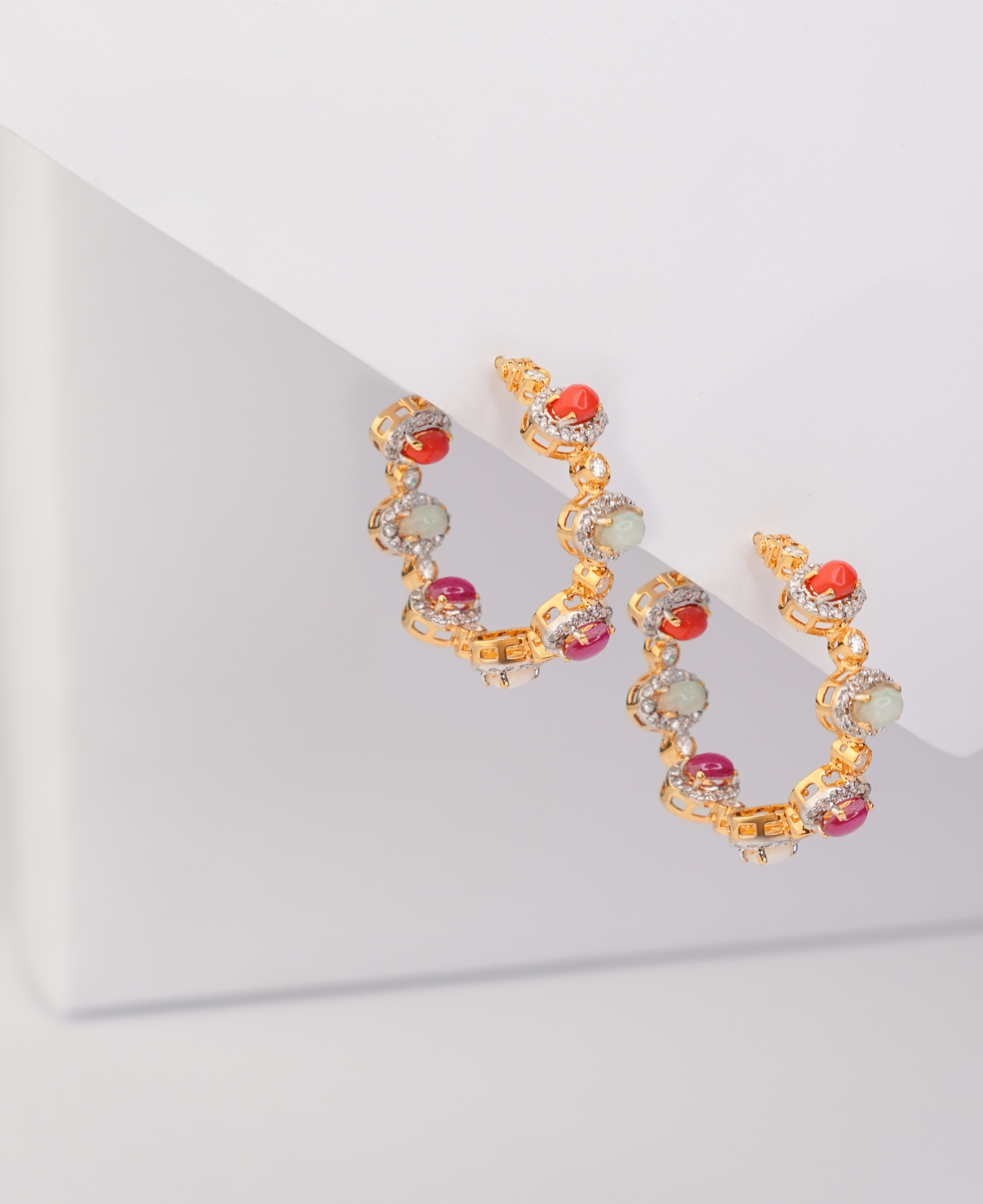 Candy Gem Hoops