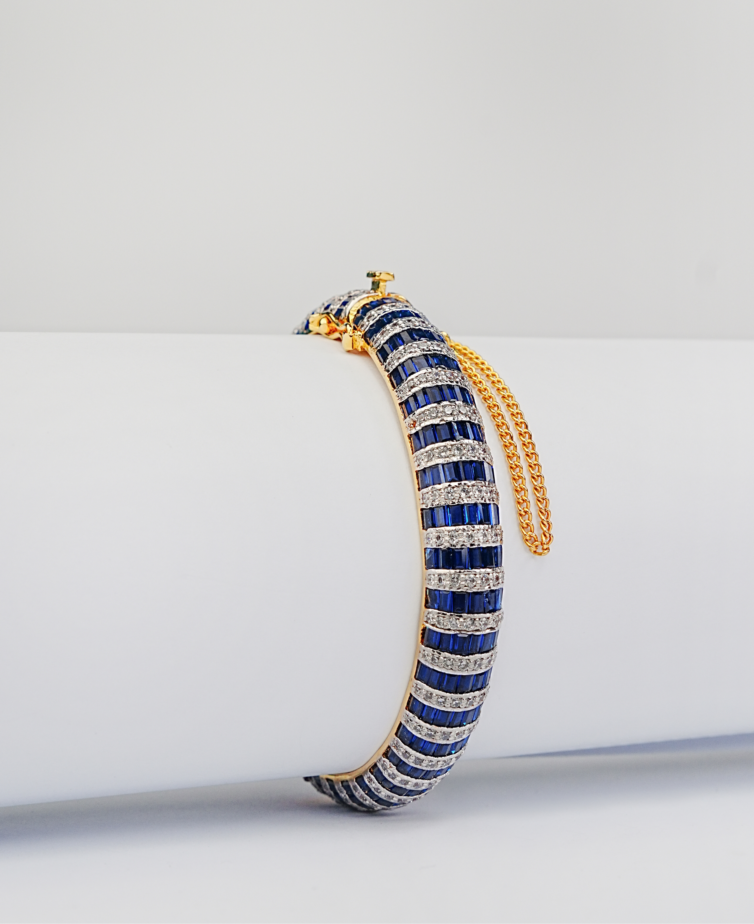 Sapphire Channel Baguette Kara