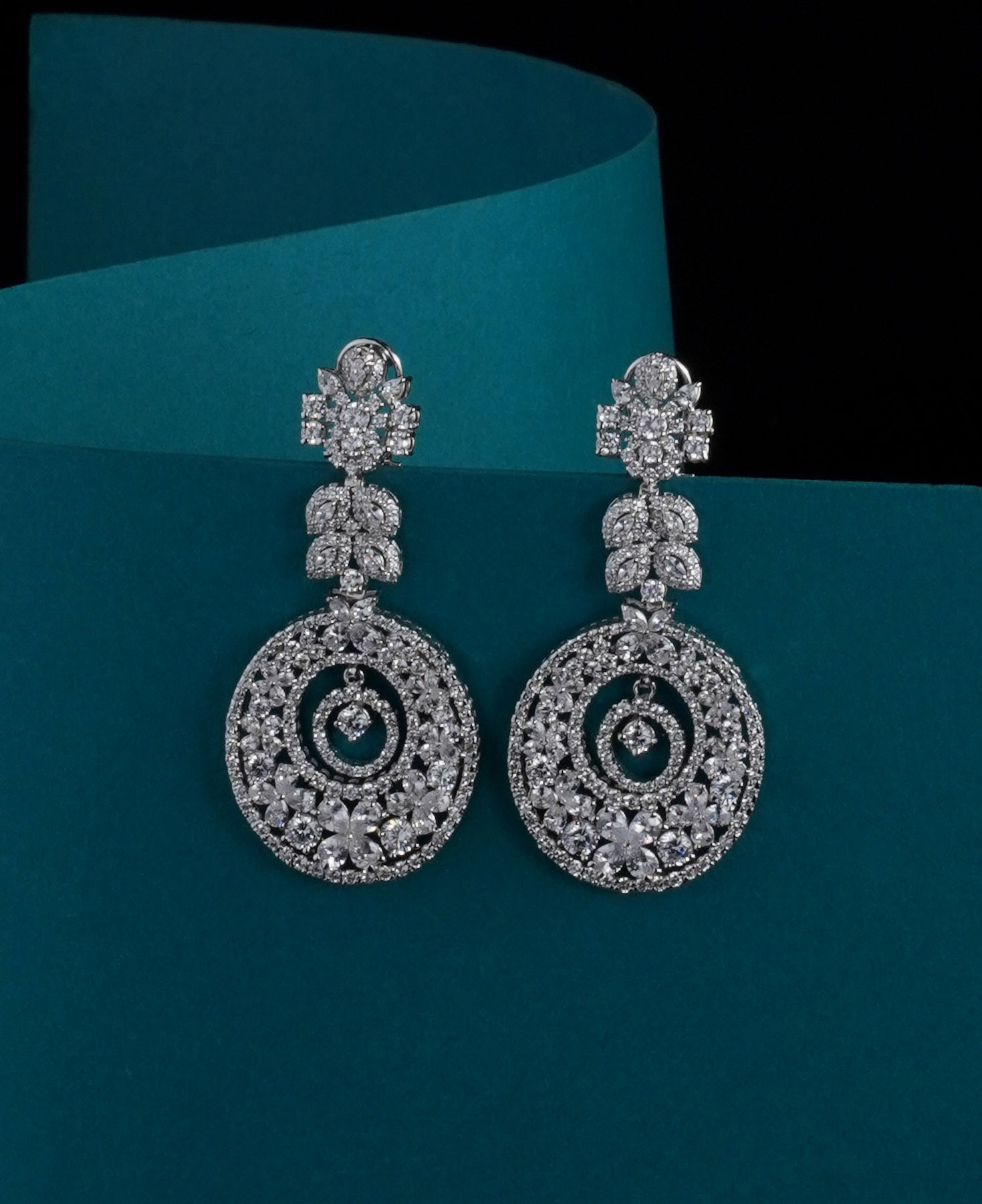 Zircon Bali Long Earrings