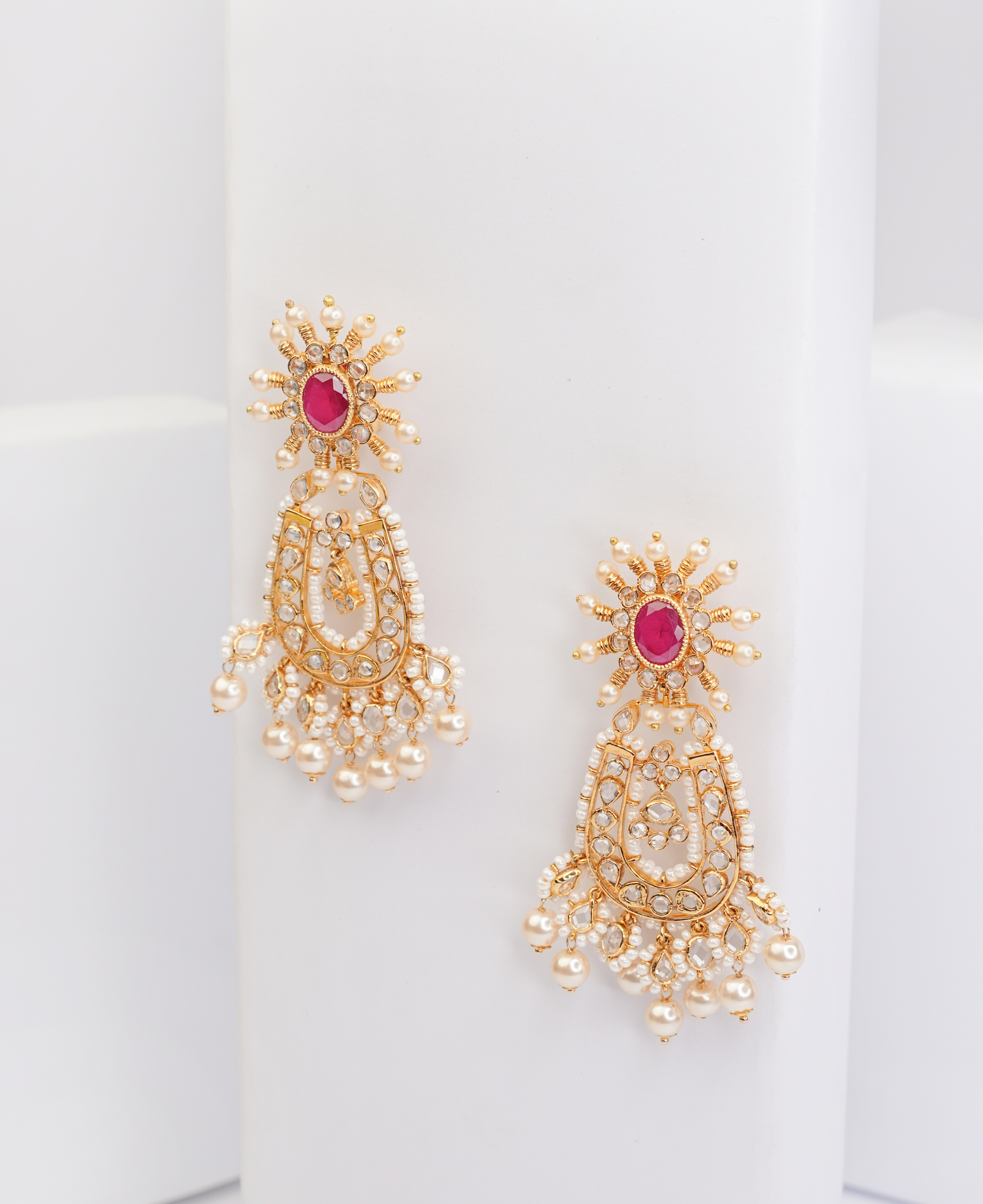 Surajmukh Ruby Earrings
