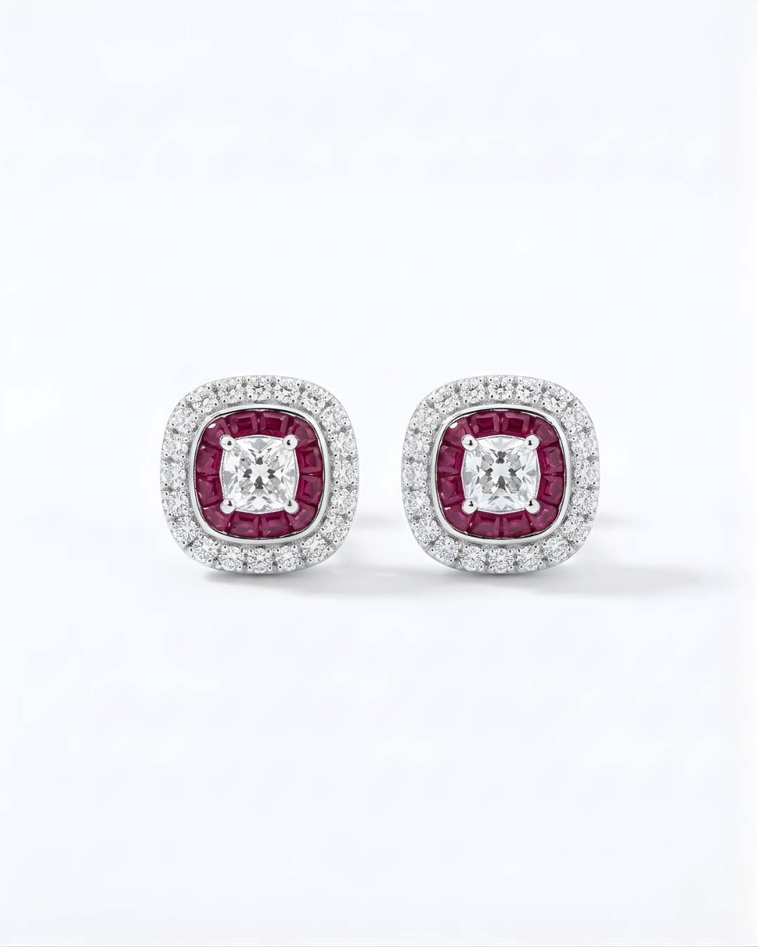 Ruby Channel Zircon Studs