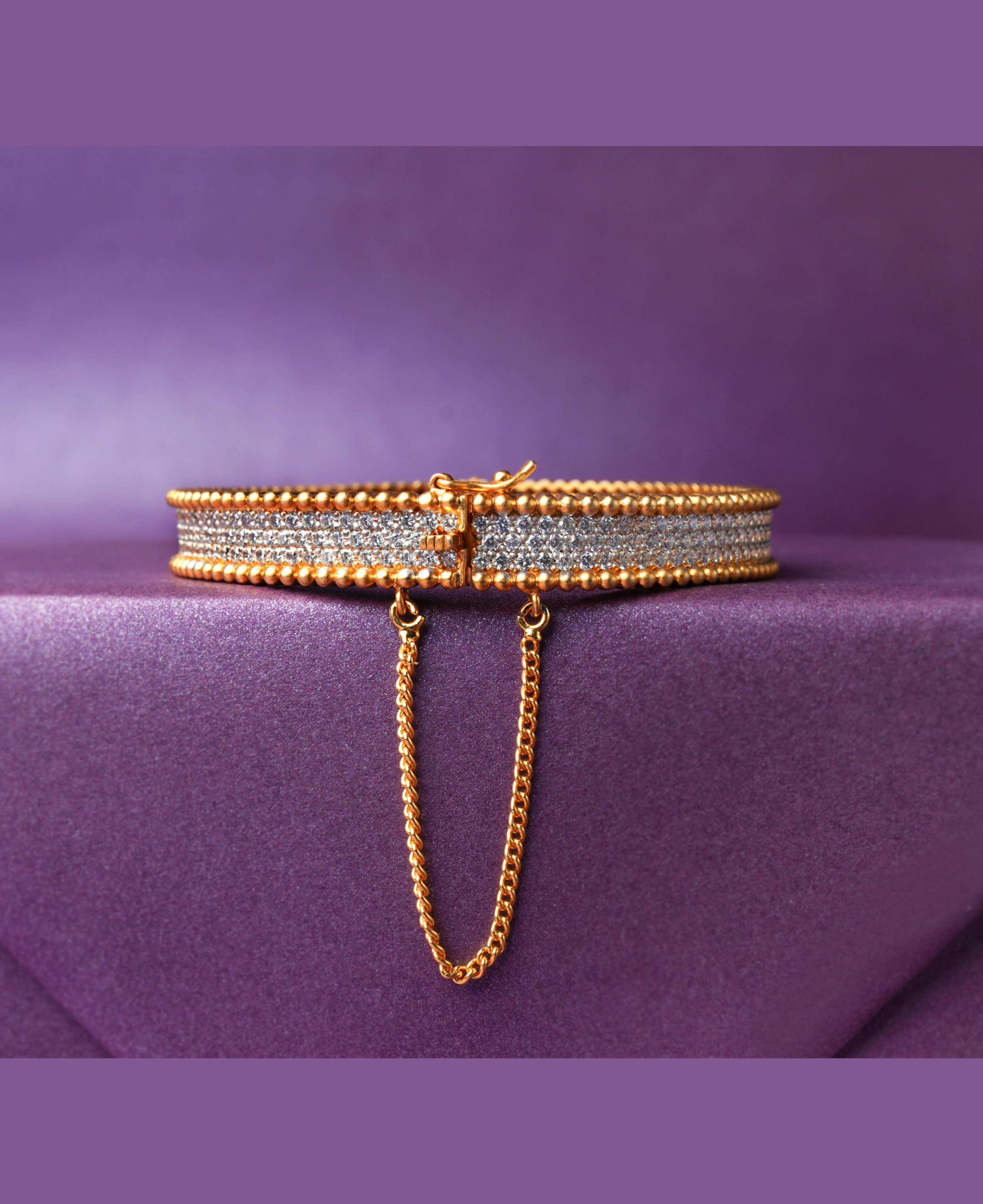 Matte Zircon Gold Kara
