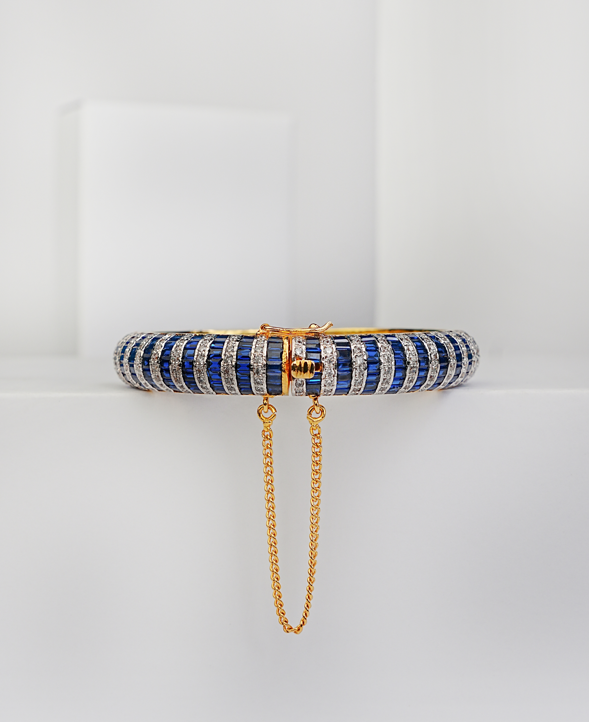 Sapphire Channel Baguette Kara