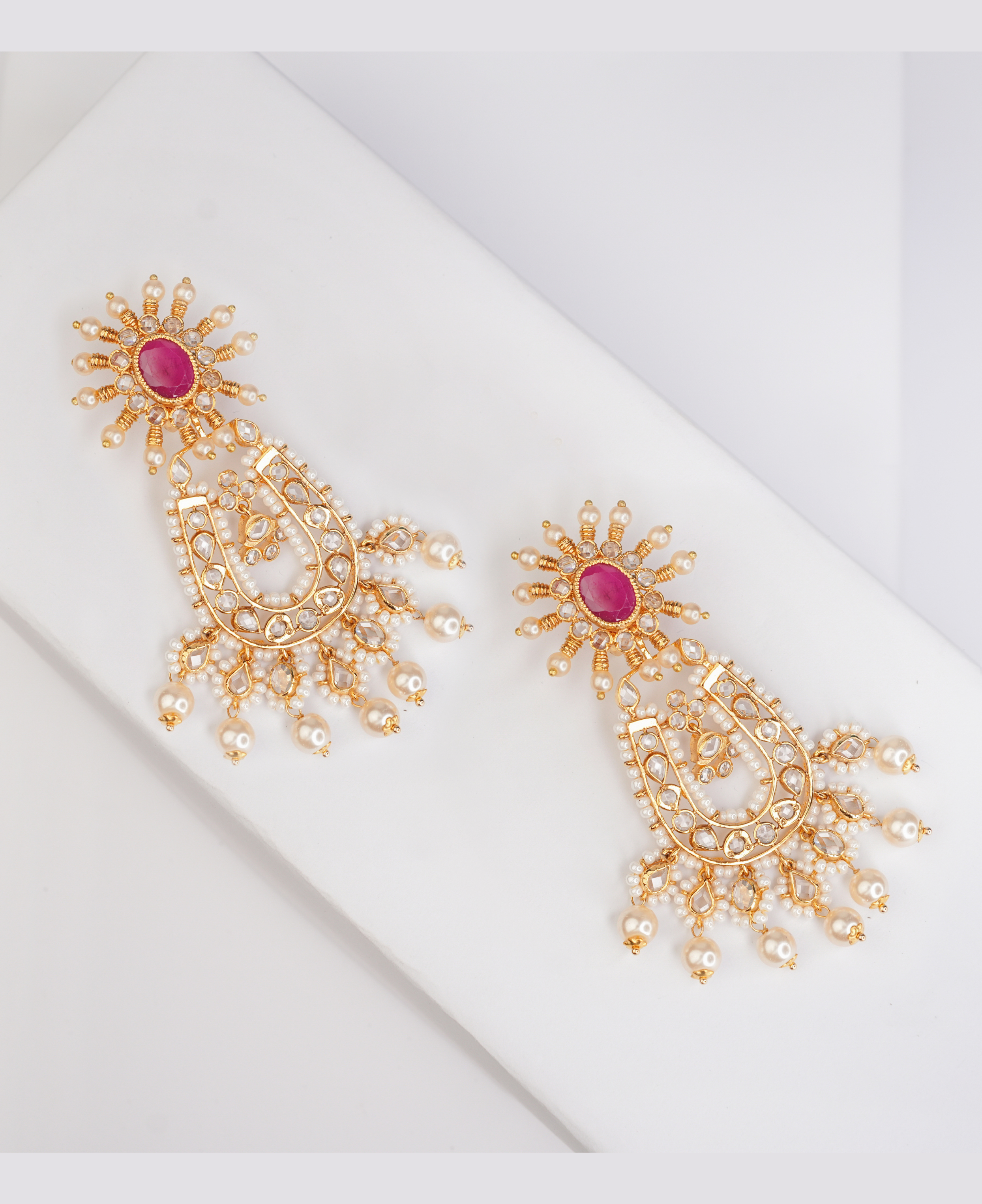 Surajmukh Ruby Earrings