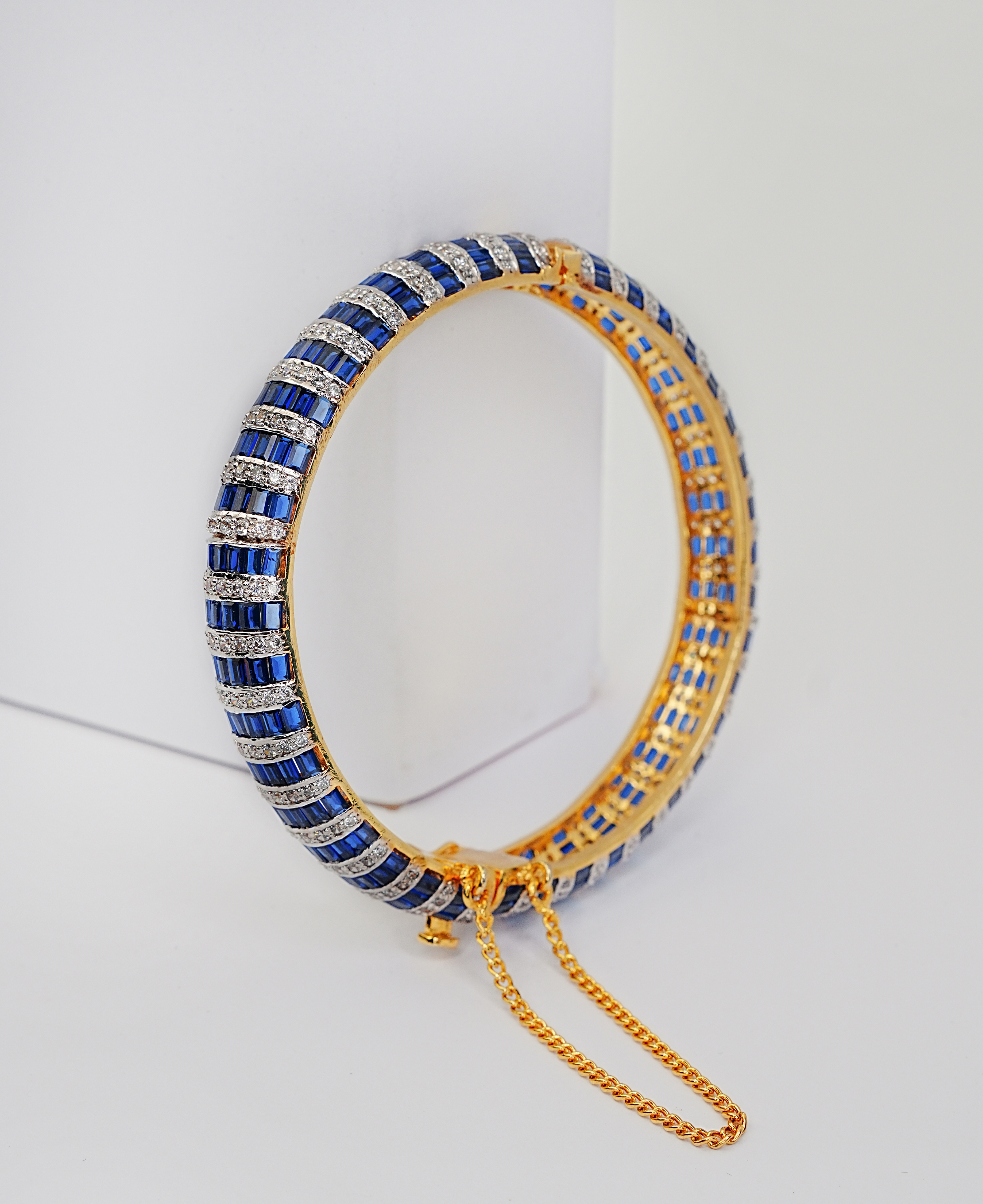 Sapphire Channel Baguette Kara
