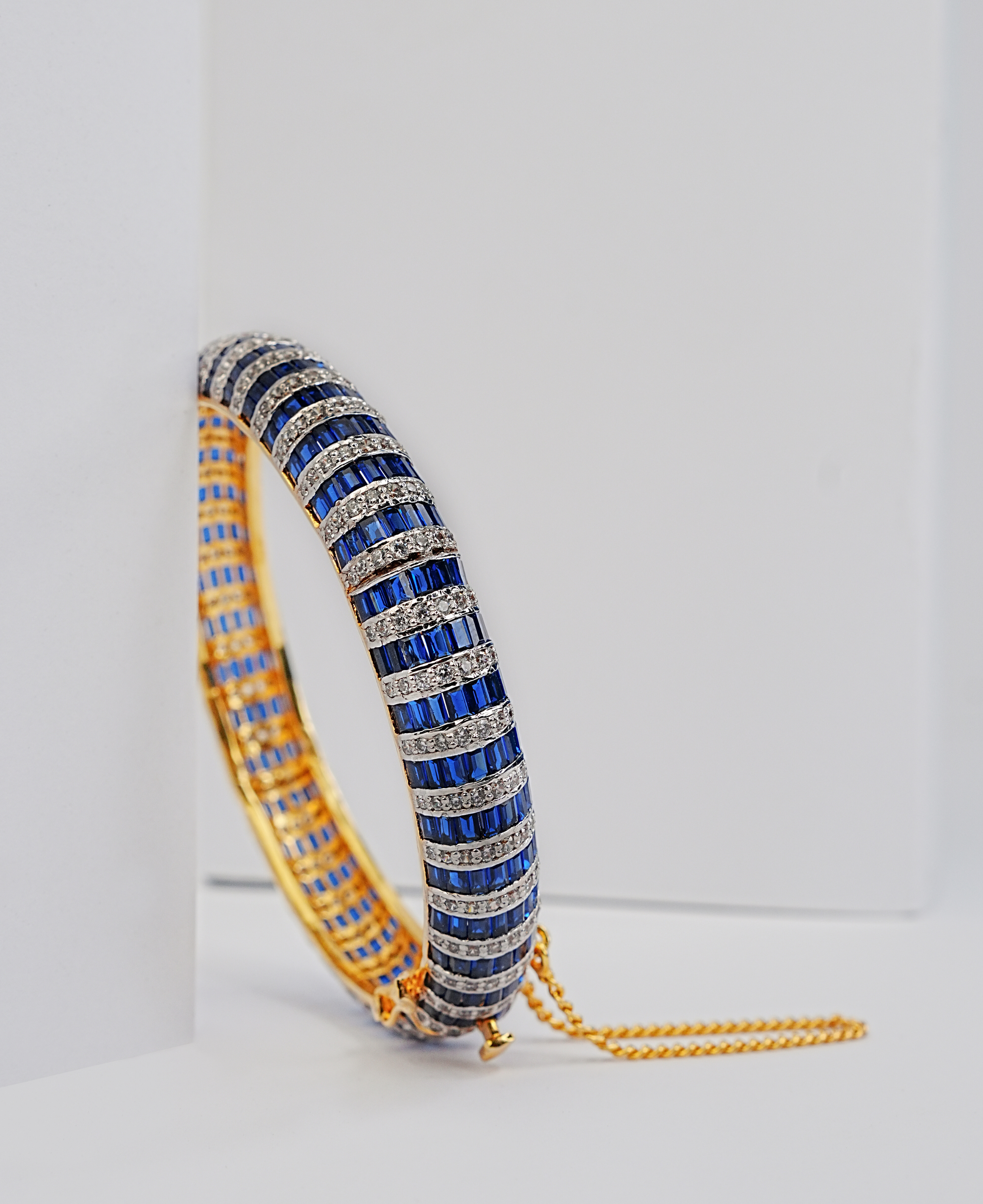 Sapphire Channel Baguette Kara
