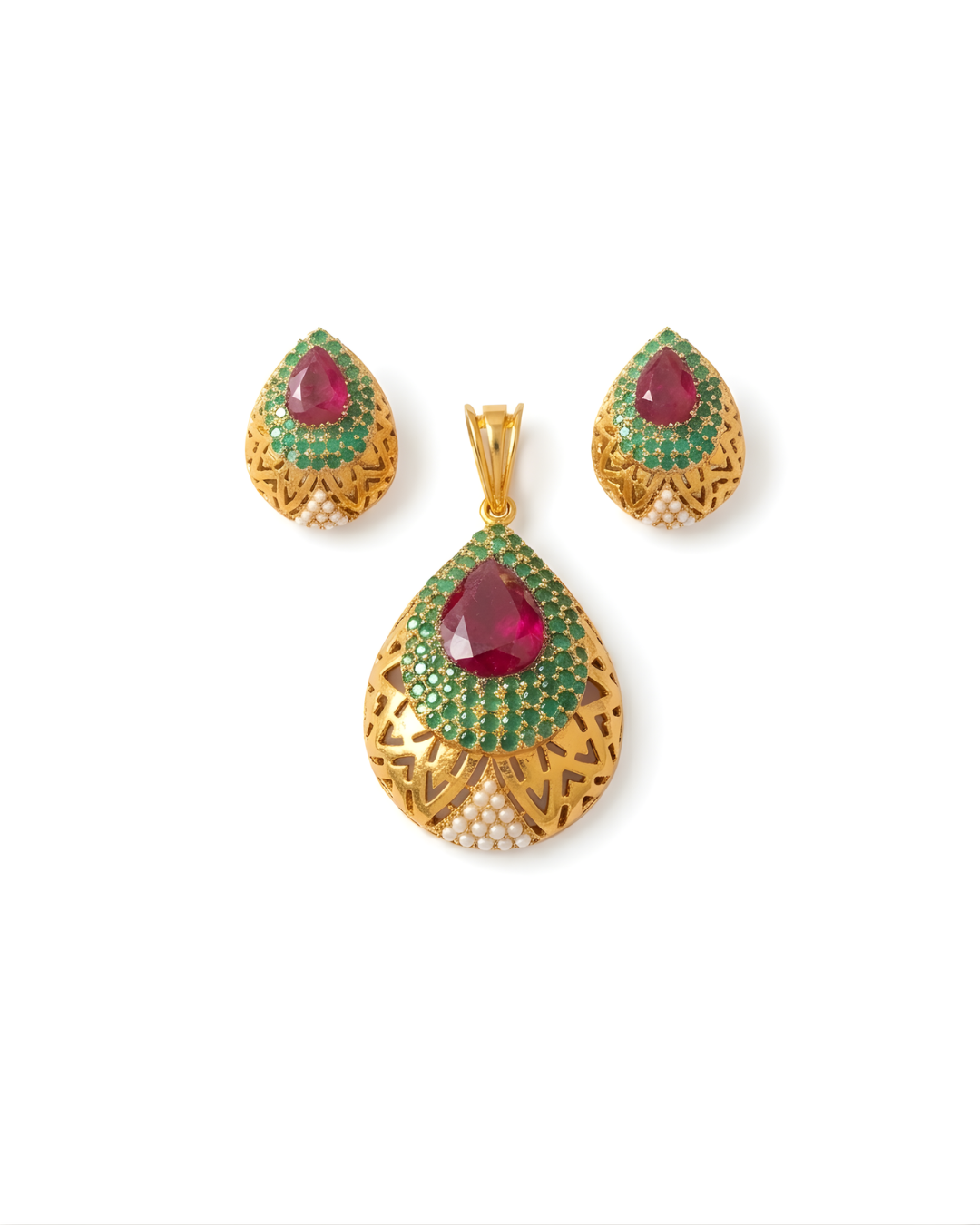 Ruby and Jade Carved PS