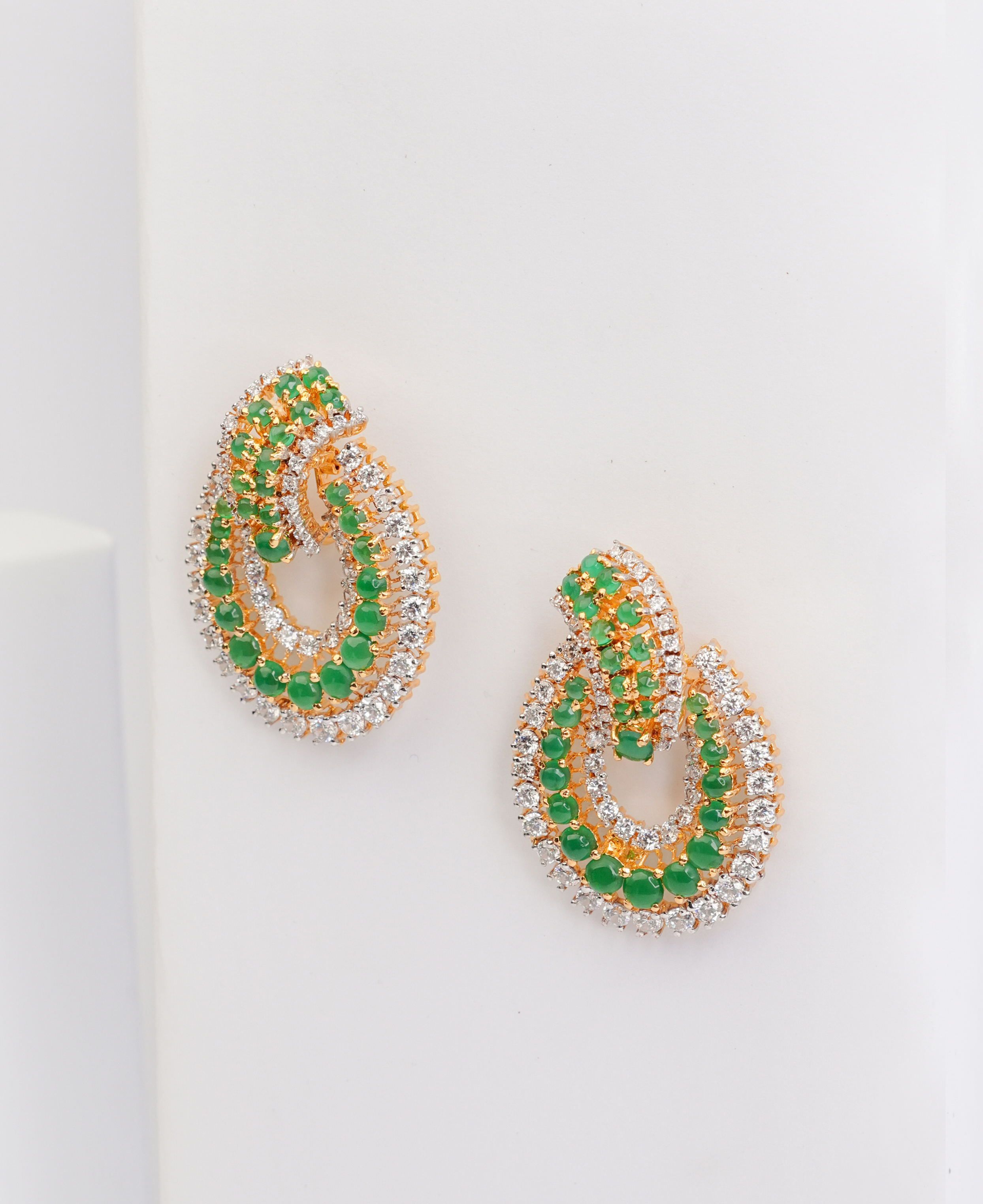 Jade Swirl Earrings