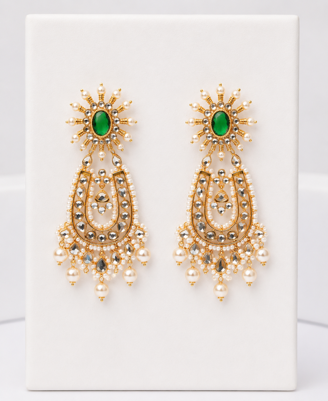 Surajmukh Emerald Earrings