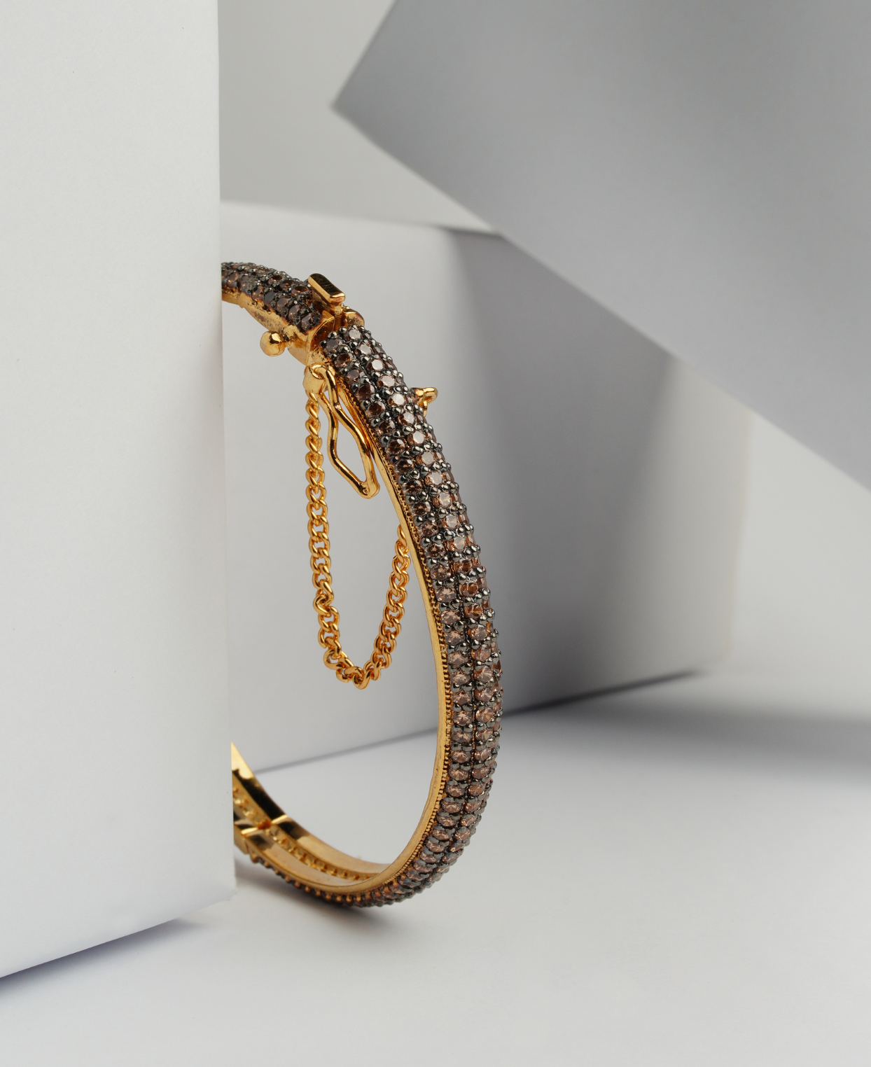 Champagne Pave Bangle