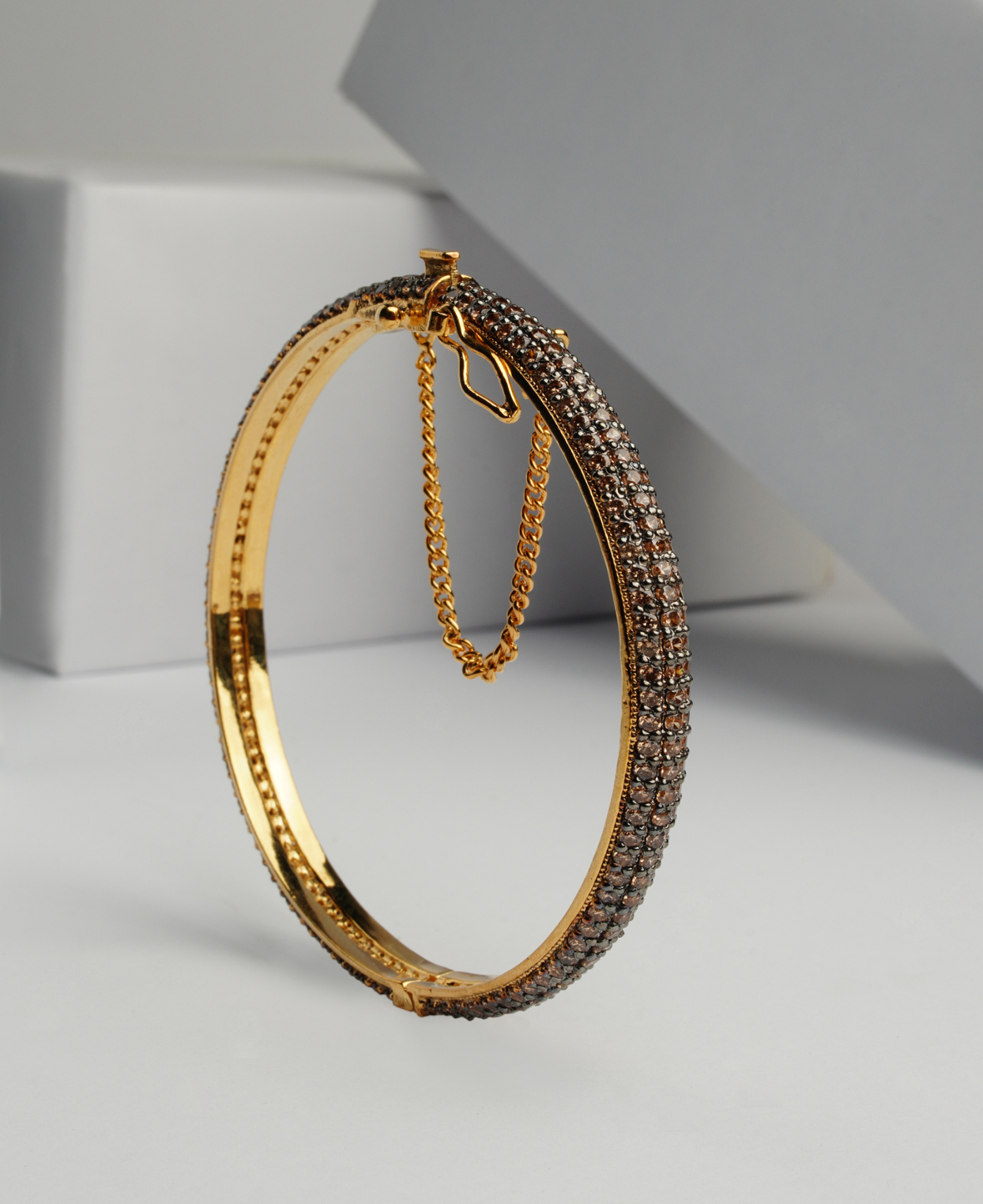 Champagne Pave Bangle