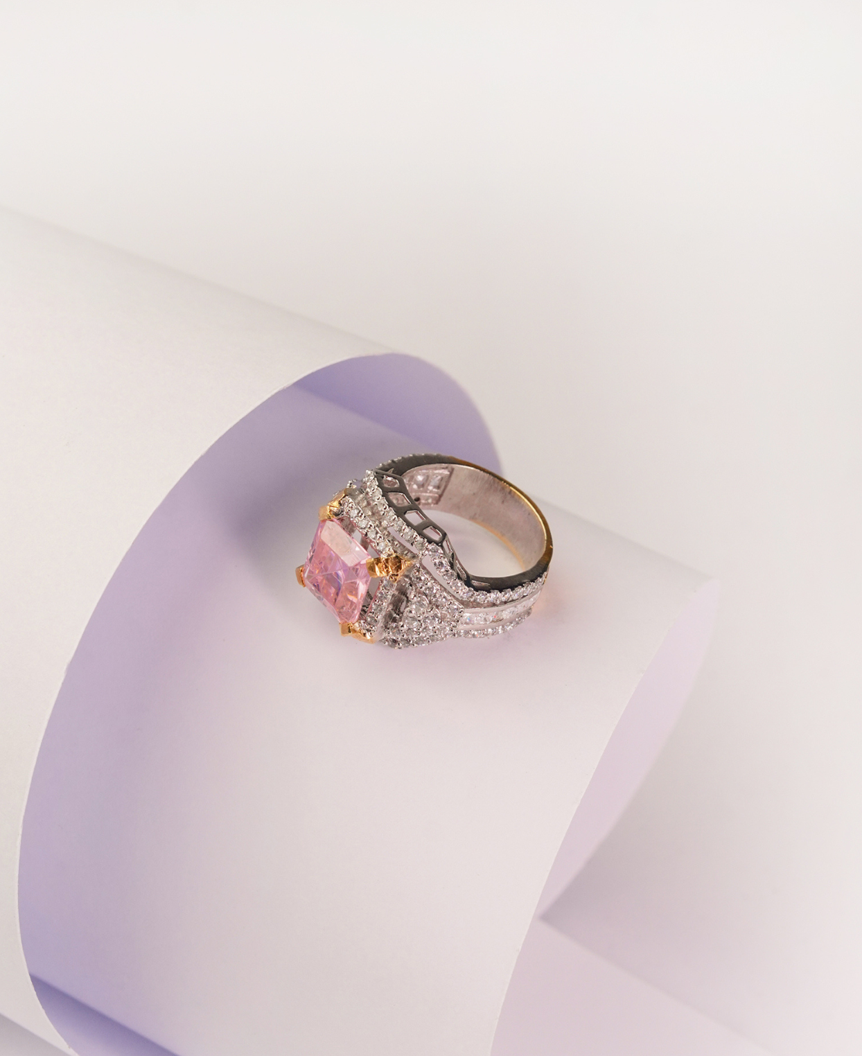 Pink Mink in the Ice Ring