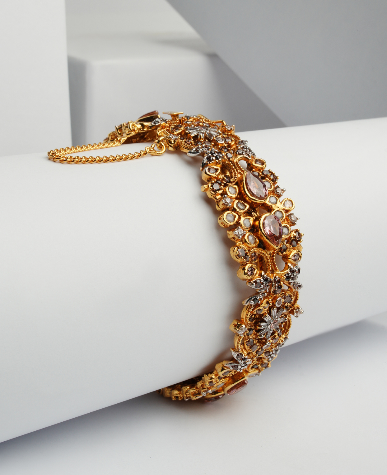 Amethyst Rani Polki Kara