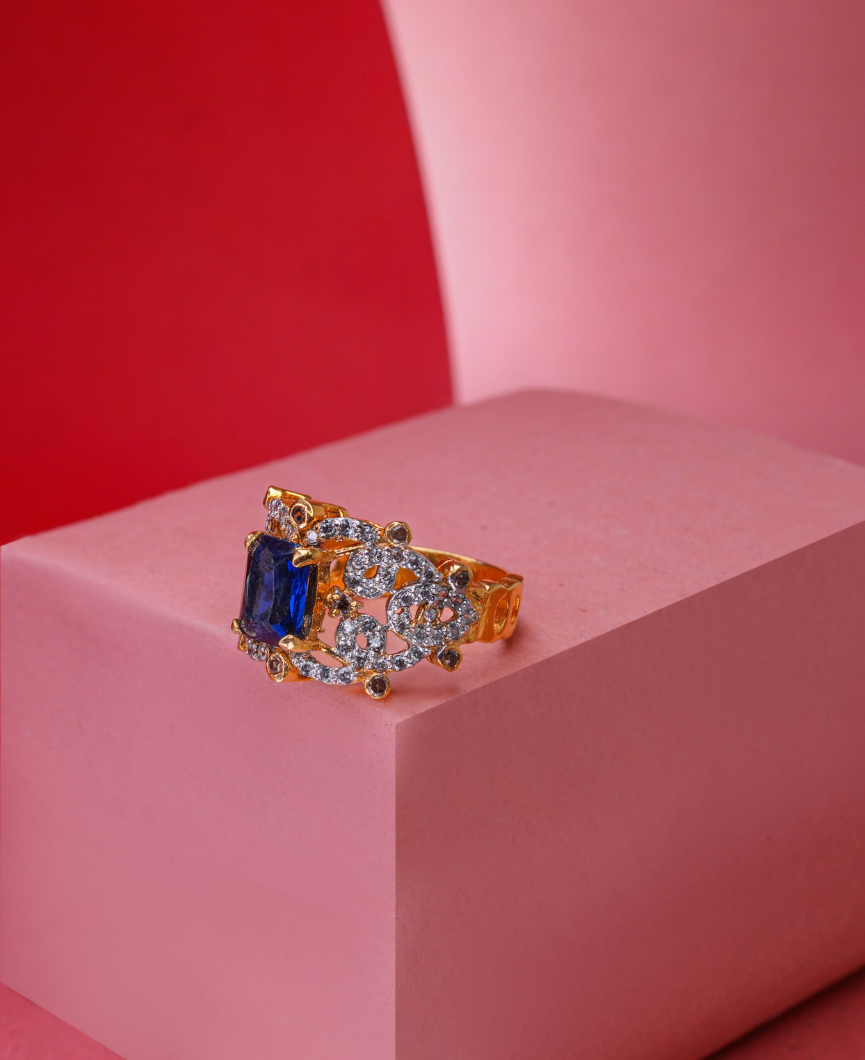 Sapphire Ruby Princess Ring