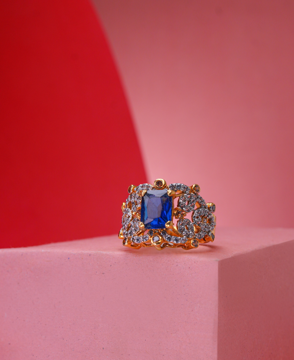 Sapphire Ruby Princess Ring