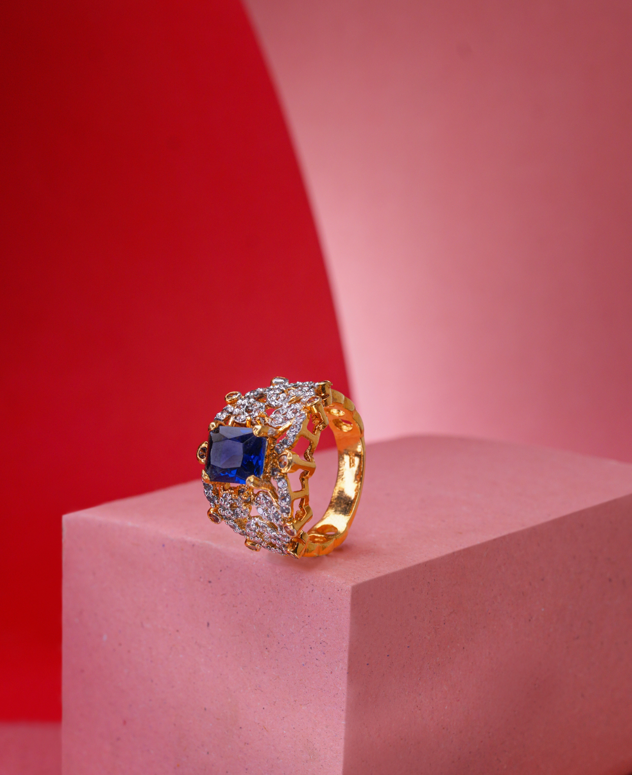 Sapphire Ruby Princess Ring