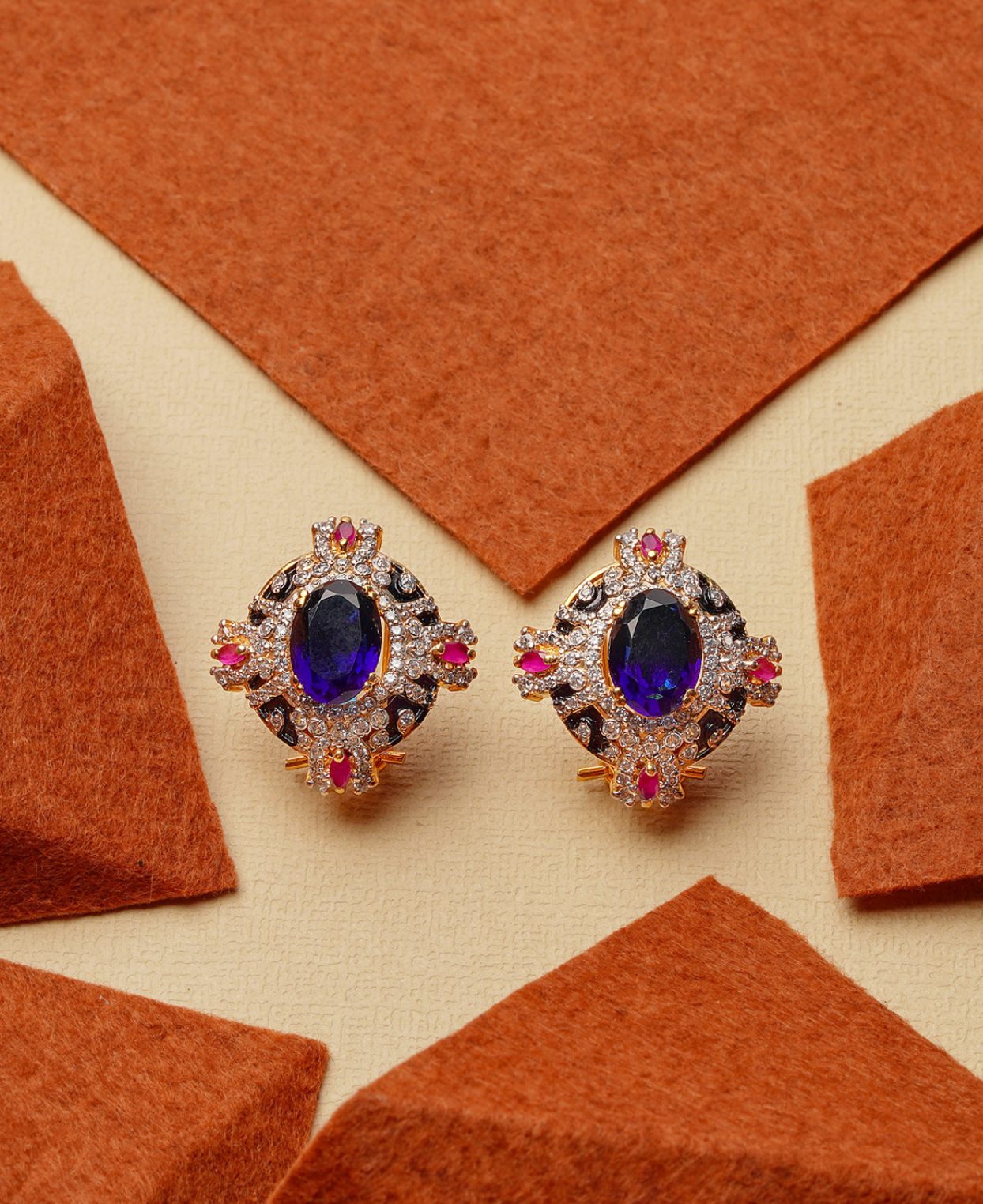 Royal Blue Ruby Meena Tops