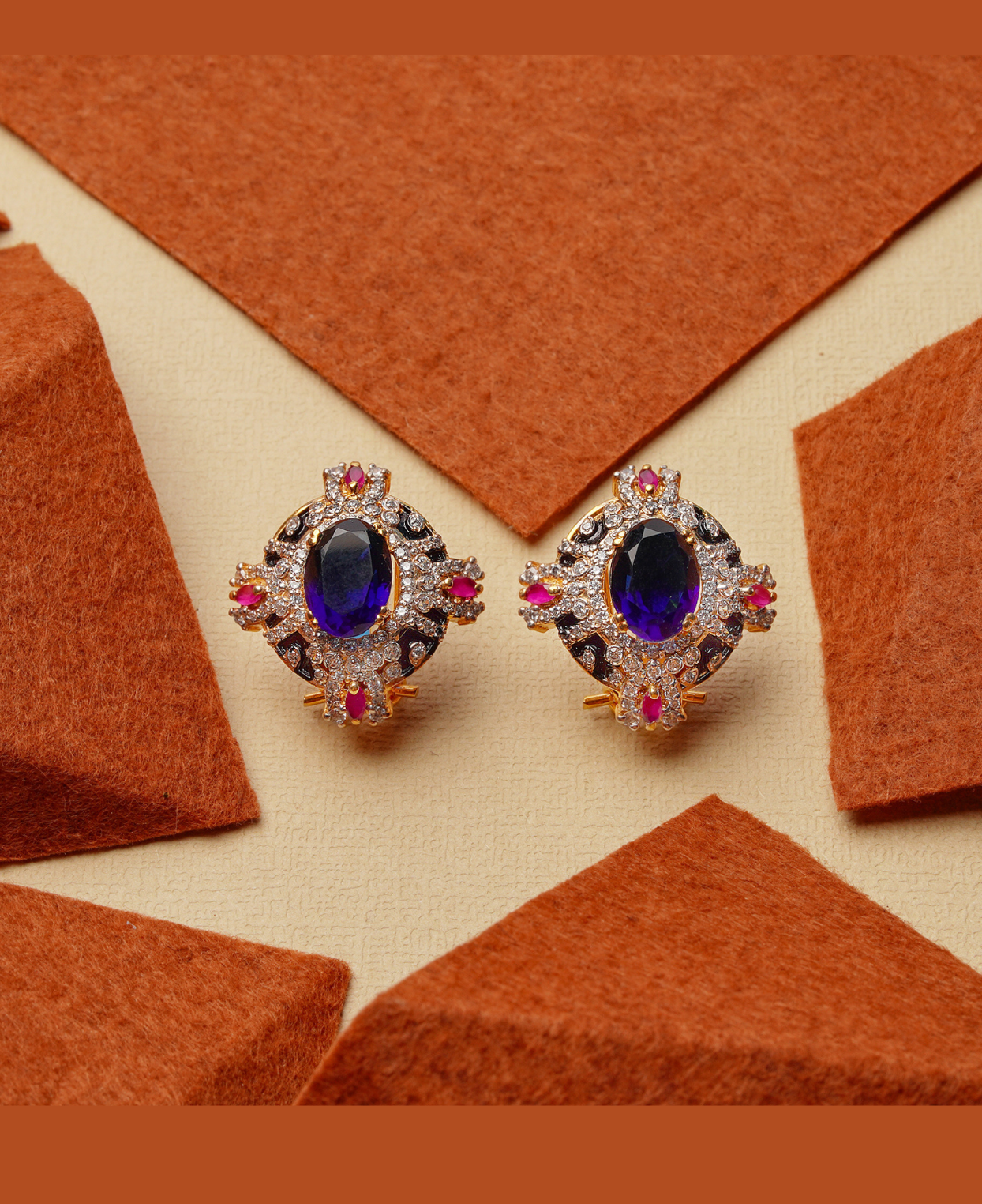 Royal Blue Ruby Meena Tops