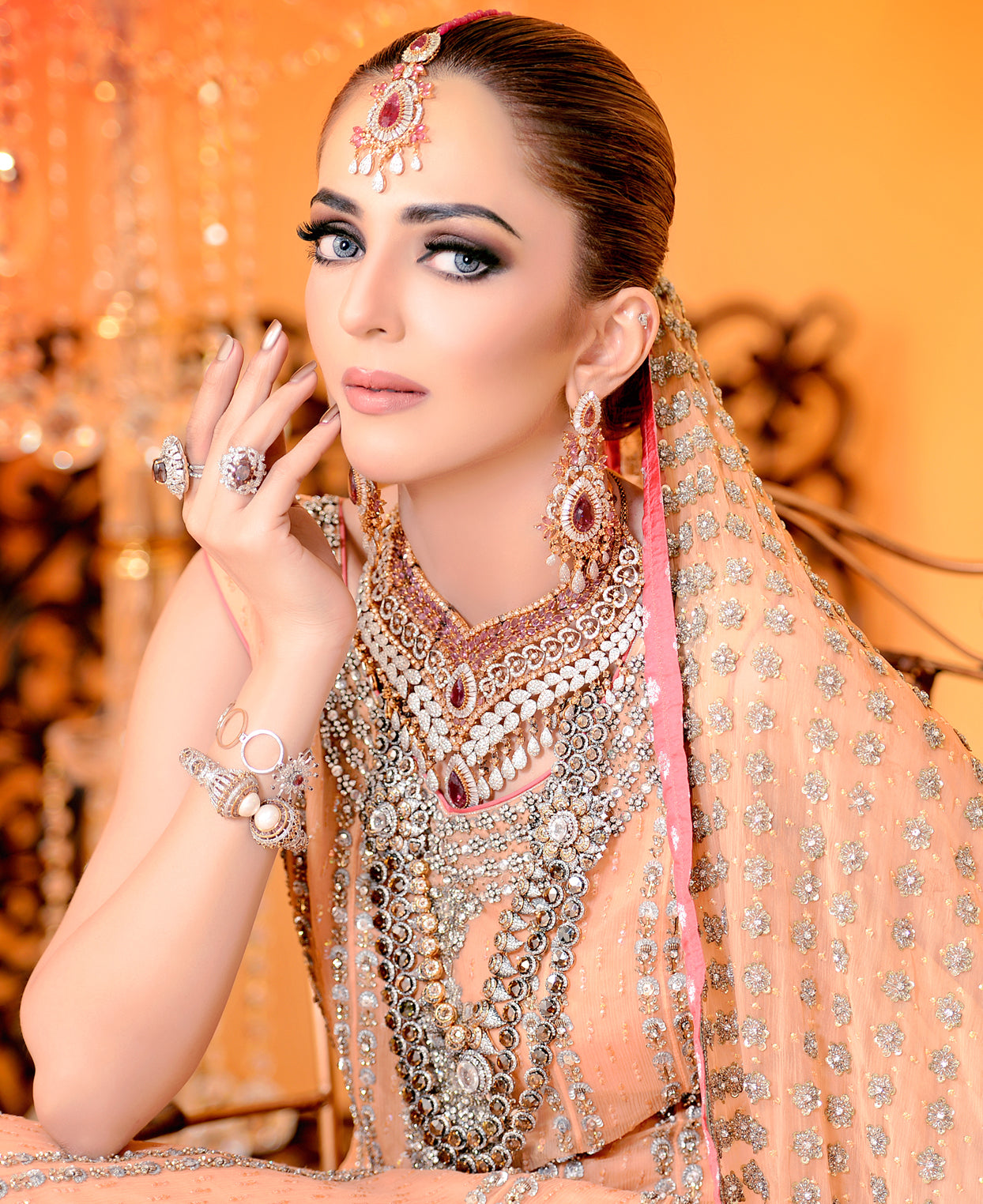 Traditional Handcrafted Heirloom Shaadi and Valima Designer Set