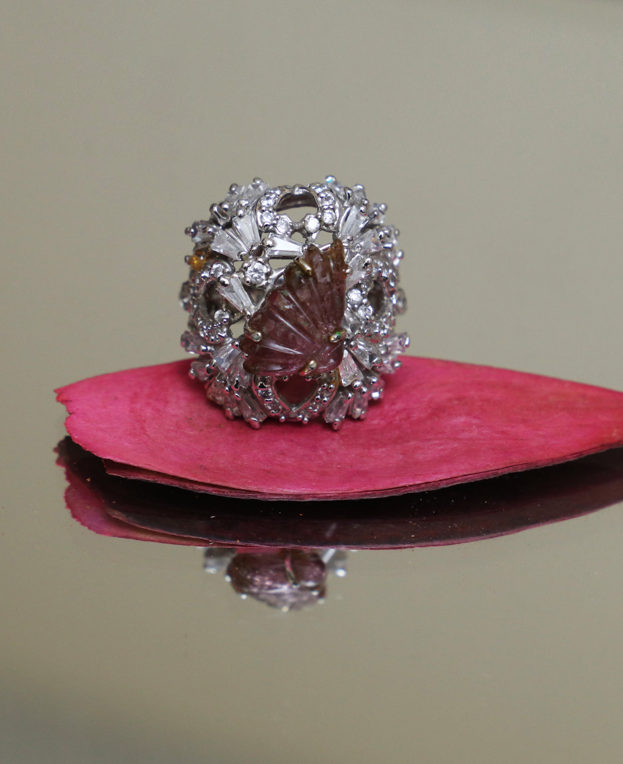 Carved Tourmaline Ring 1