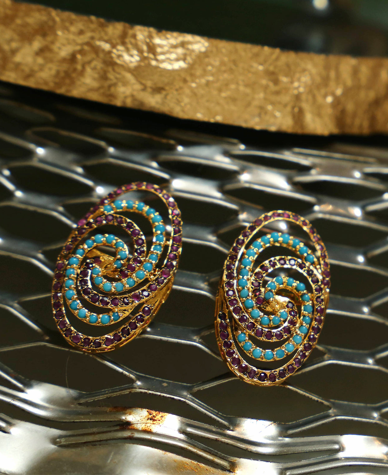 Oval Spiral Feroza and Ruby