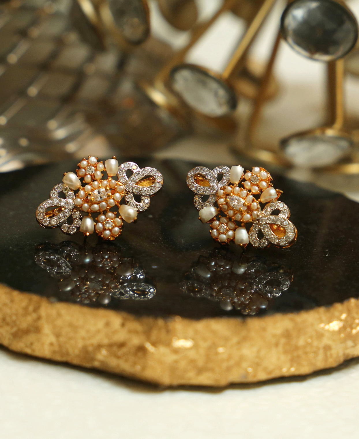 Pearl and Zircon Tops