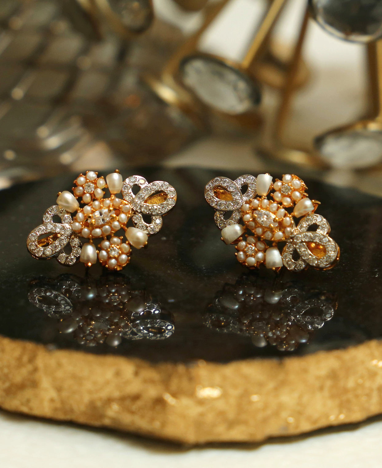 Pearl and Zircon Tops