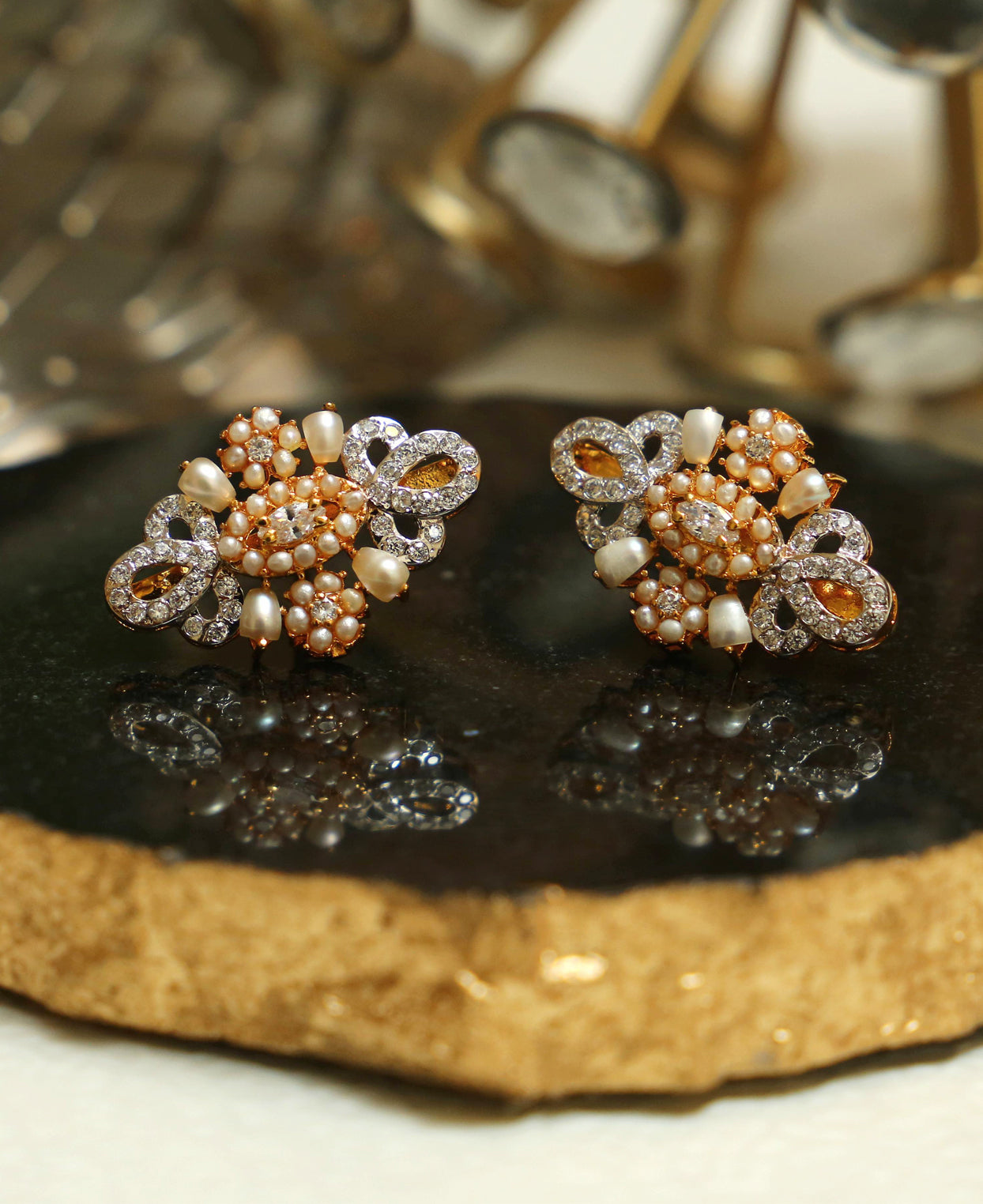 Pearl and Zircon Tops