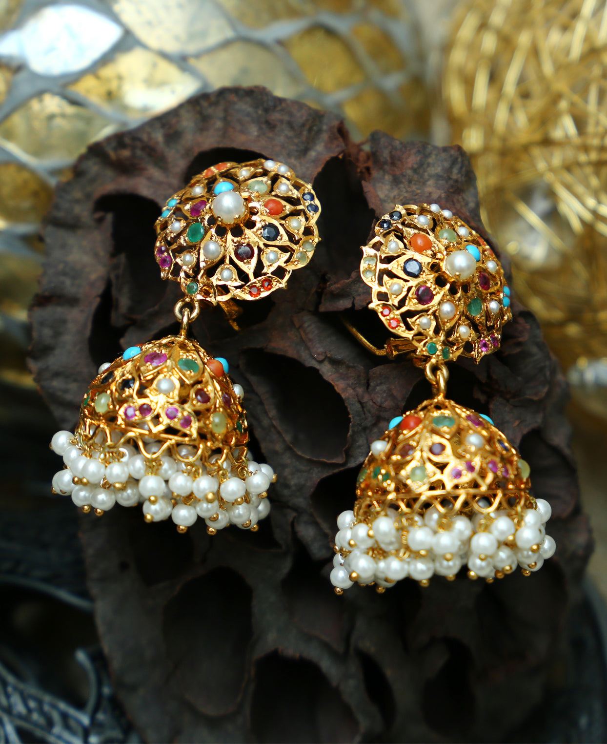 Hyderabadi Naurattan Jhumka