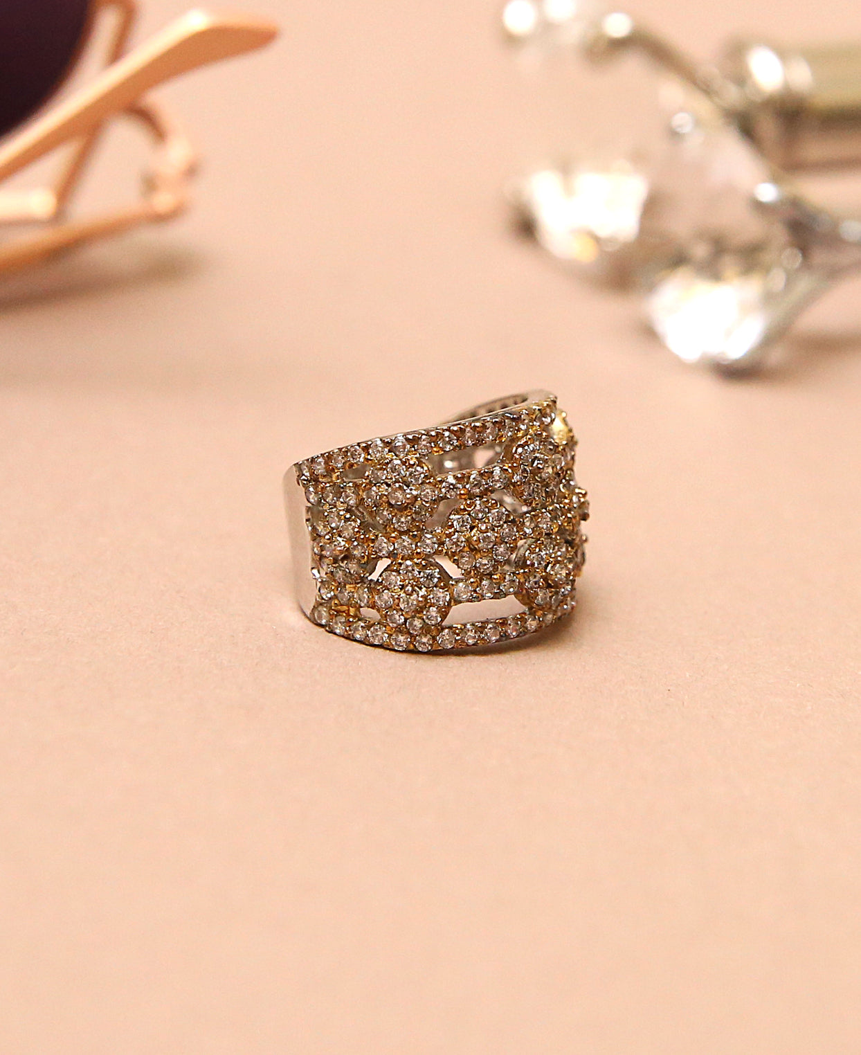 Clear Zircon Ring 2
