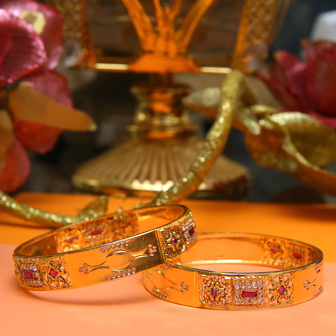 Ruby Laser Kara Pair