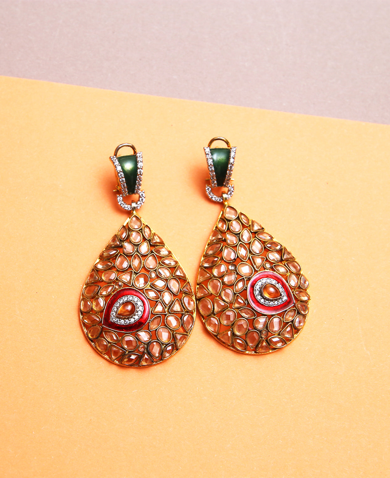 Polki Dholna with Meenakari