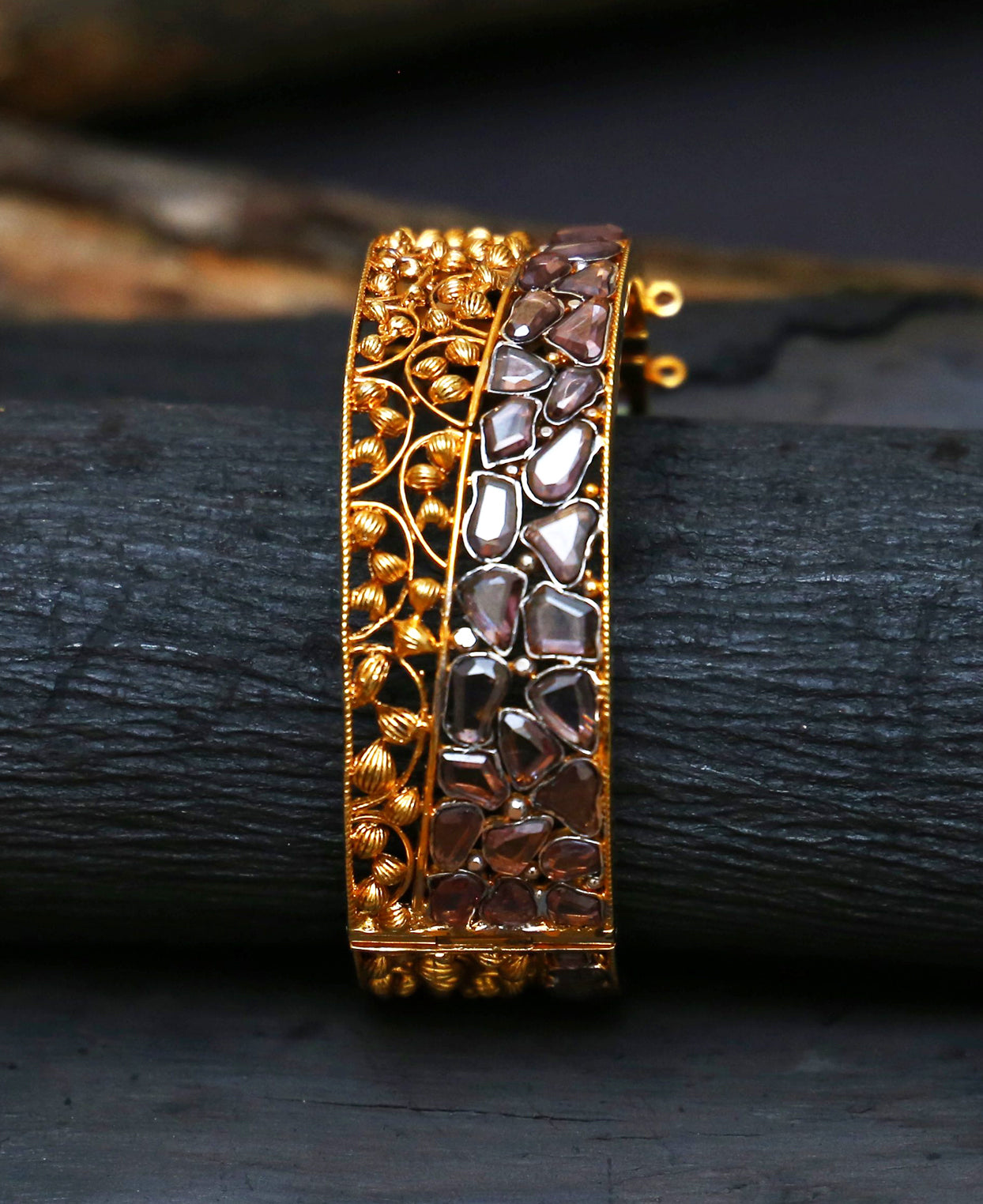 Polki French Knot Kara