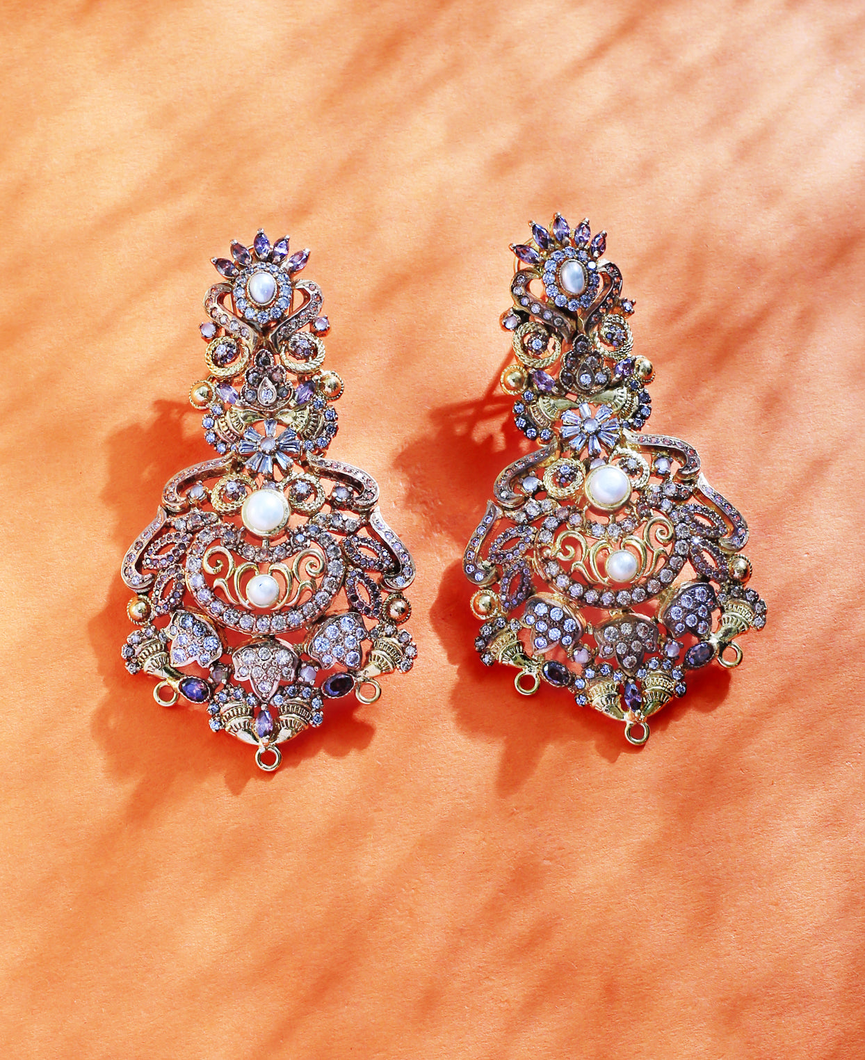 Champagne Pearl Earrings