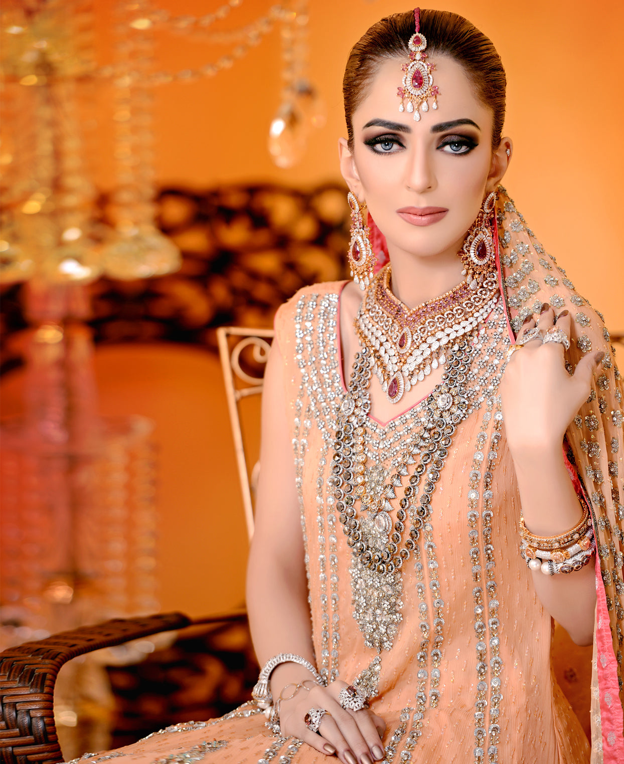 Traditional Handcrafted Heirloom Shaadi and Valima Designer Set