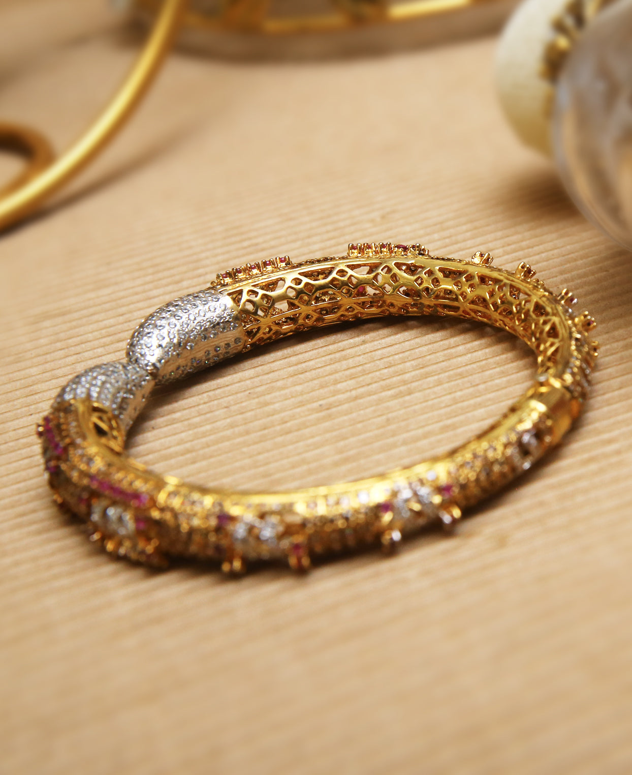 Ruby Champagne Cuff