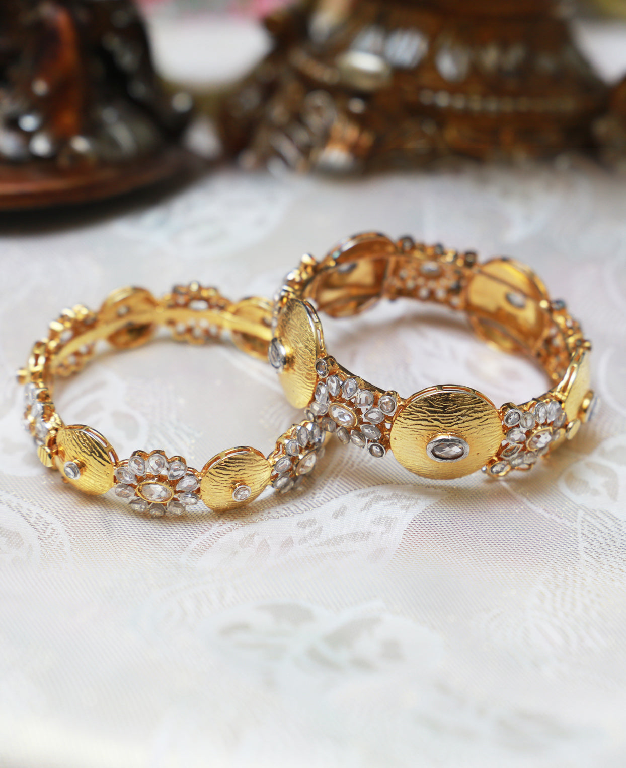 Coin Texture Karai with Gold Plated