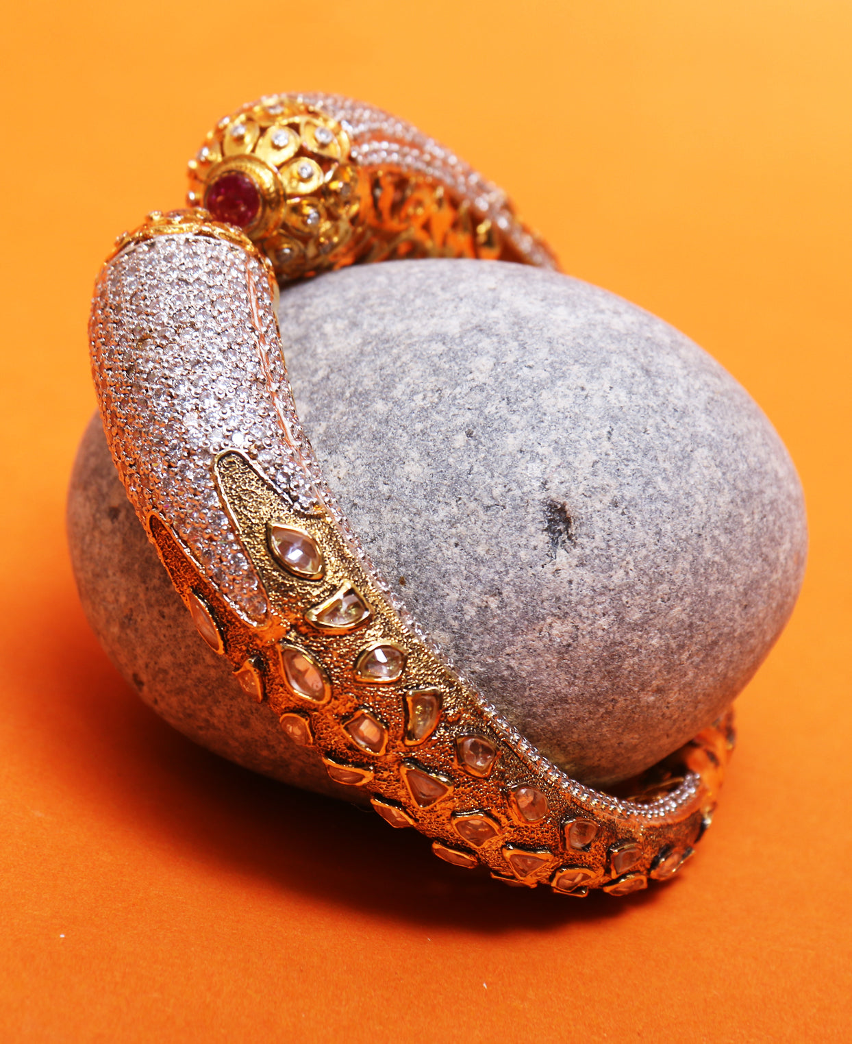 Ruby Polki and Matte Finish