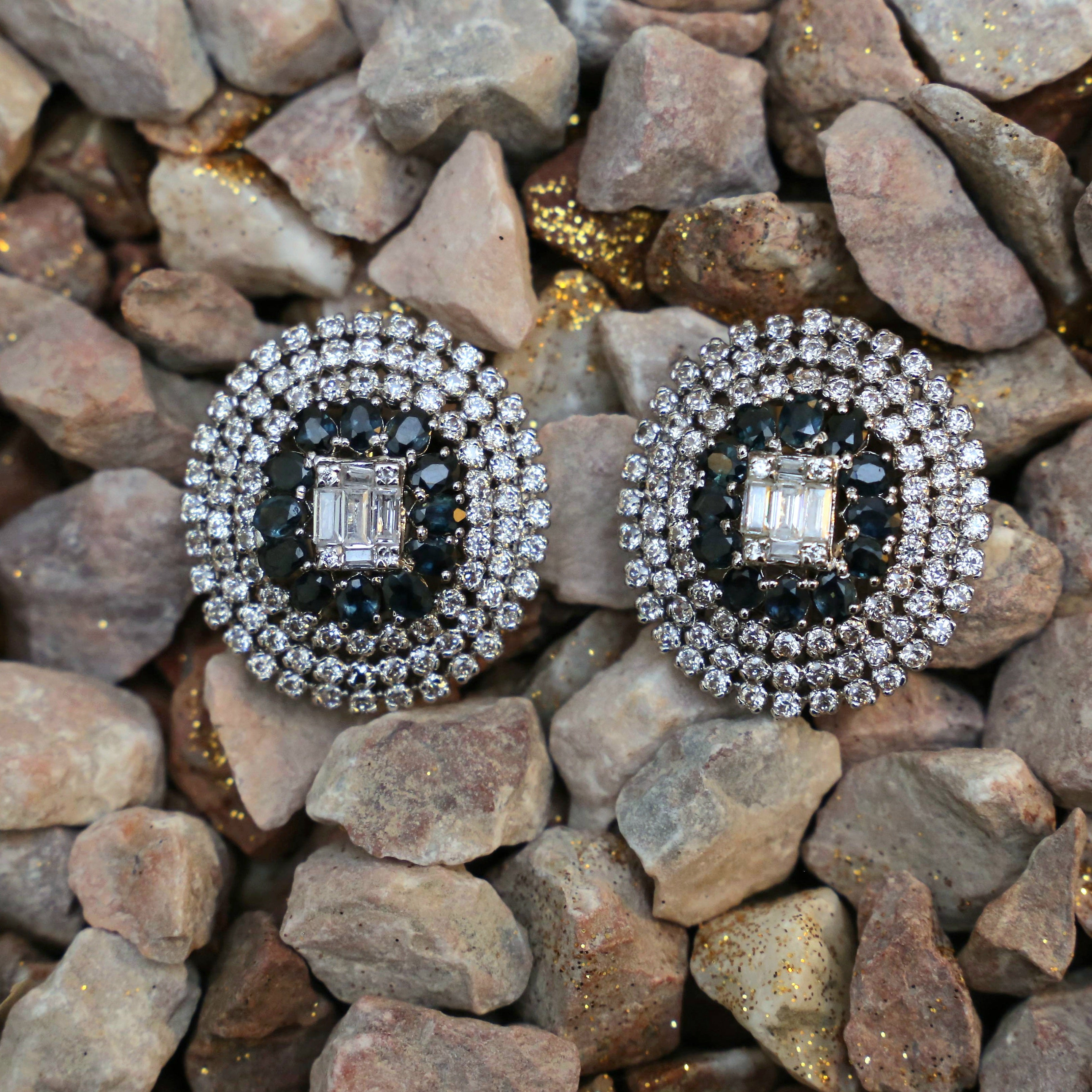 Sapphires around the moon