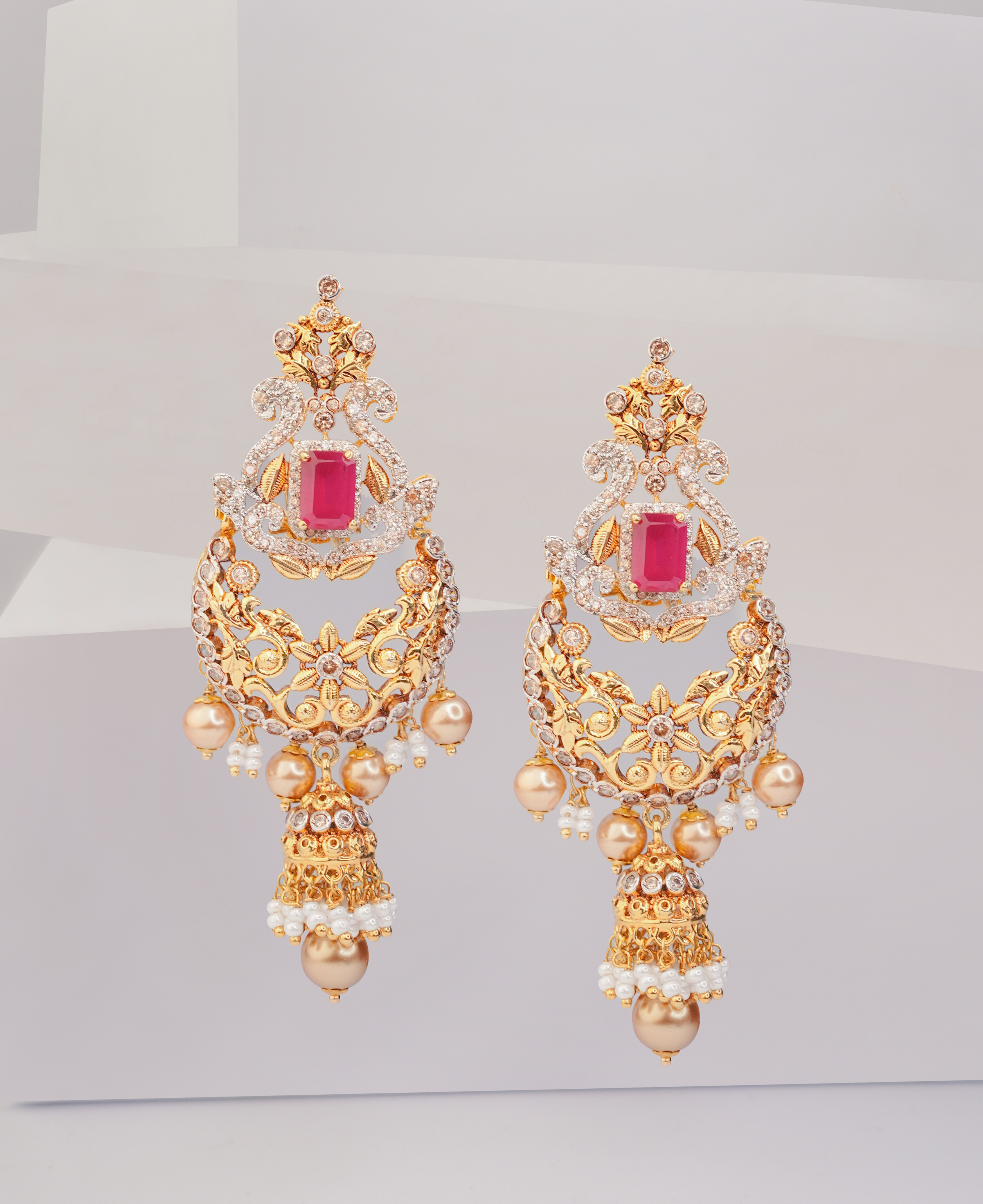 Shahi Gulab Jhumkas