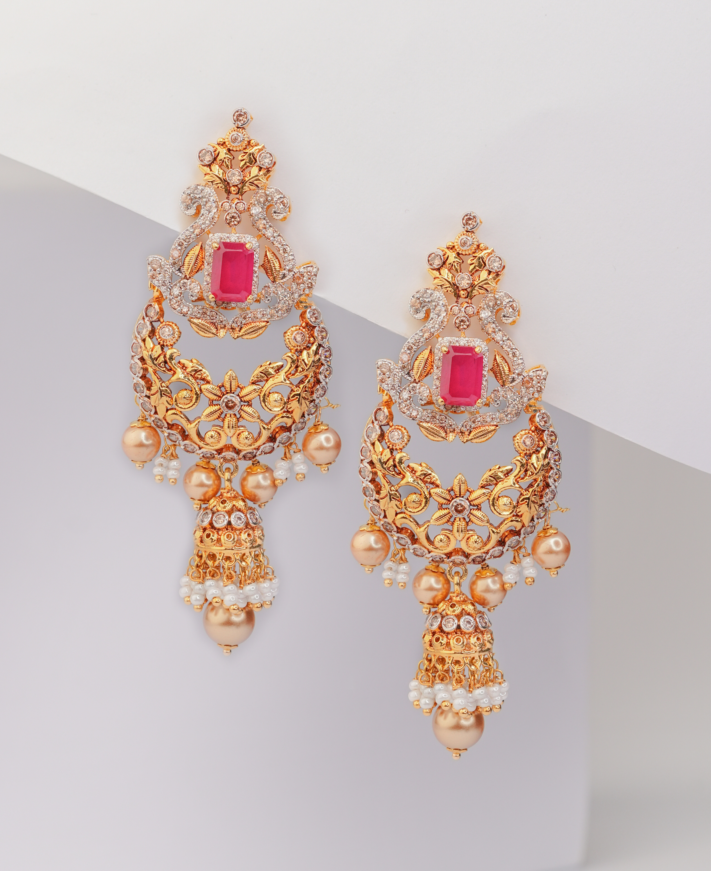 Shahi Gulab Jhumkas