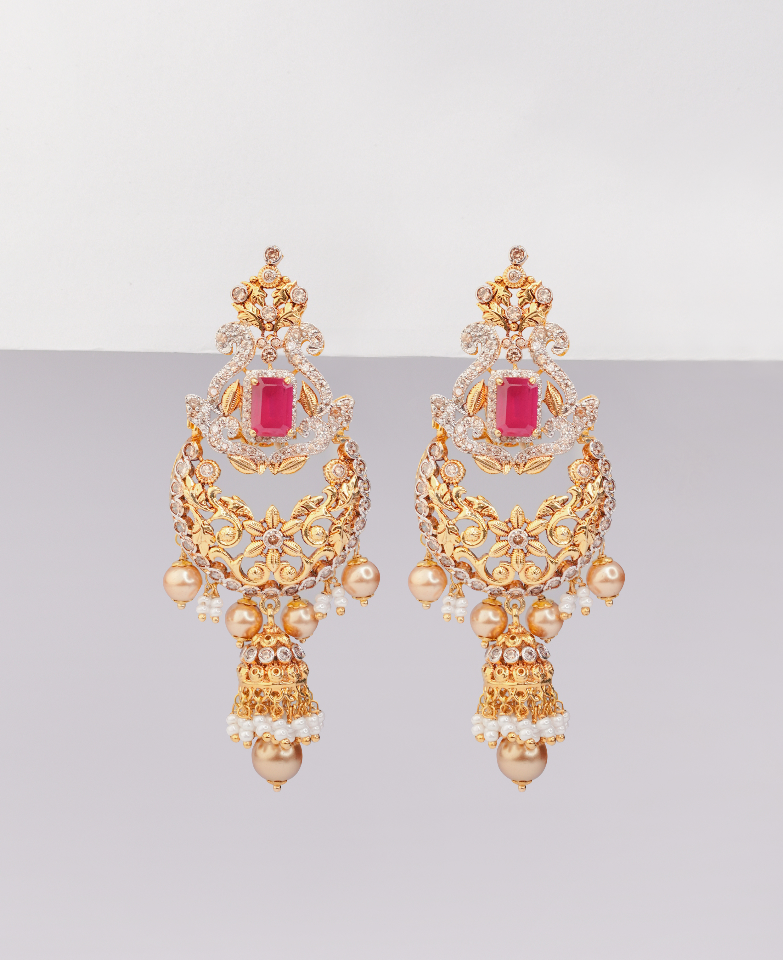 Shahi Gulab Jhumkas
