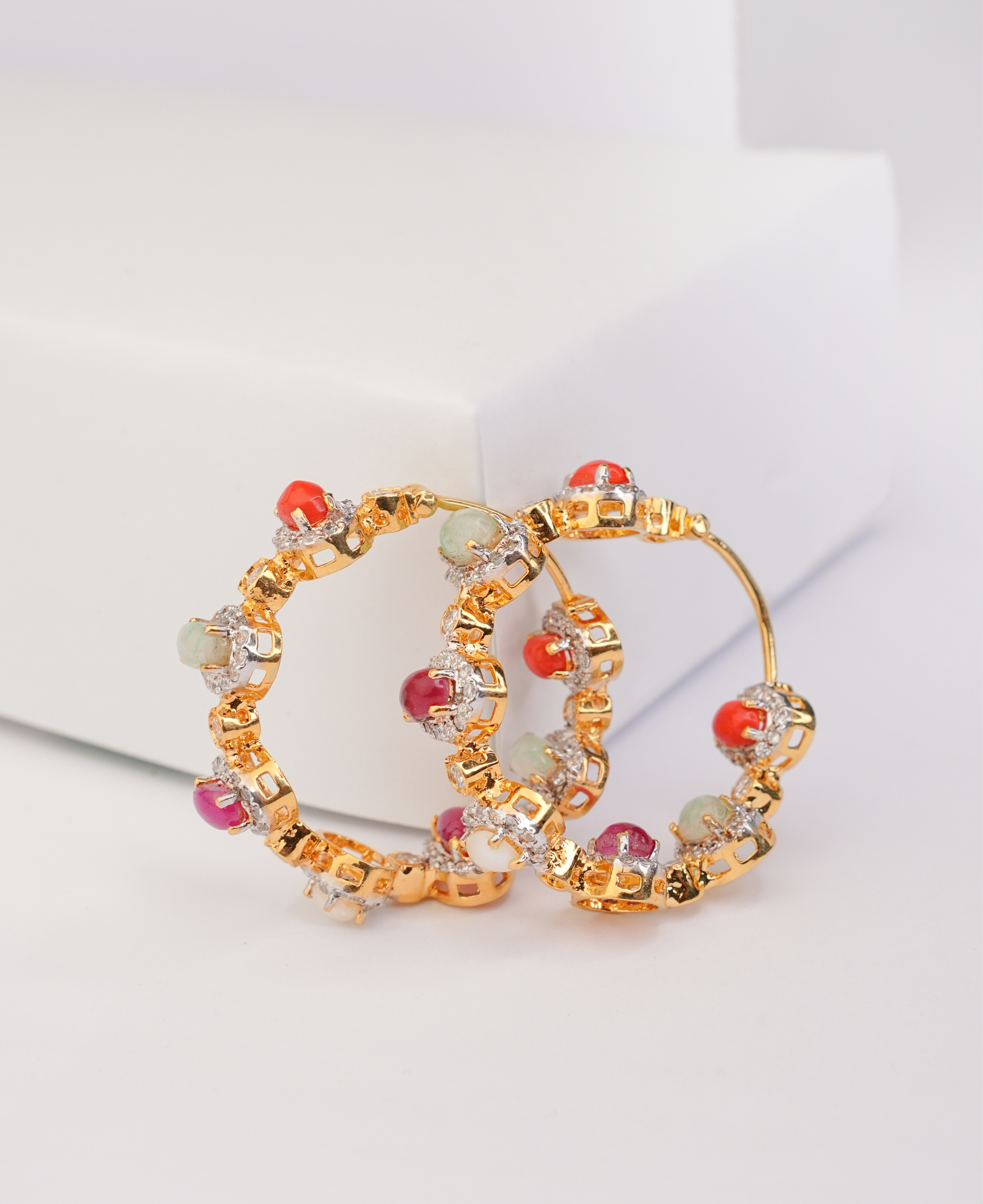 Candy Gem Hoops