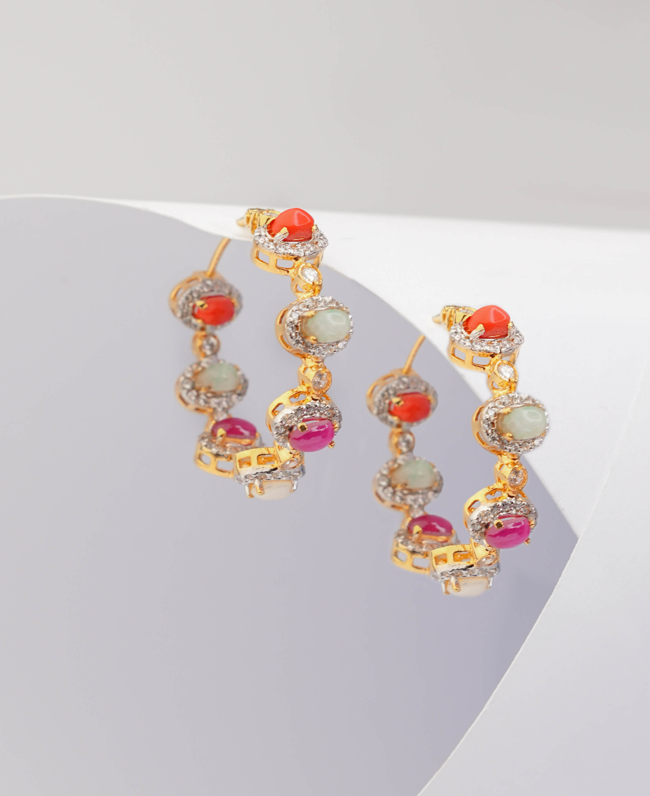 Candy Gem Hoops