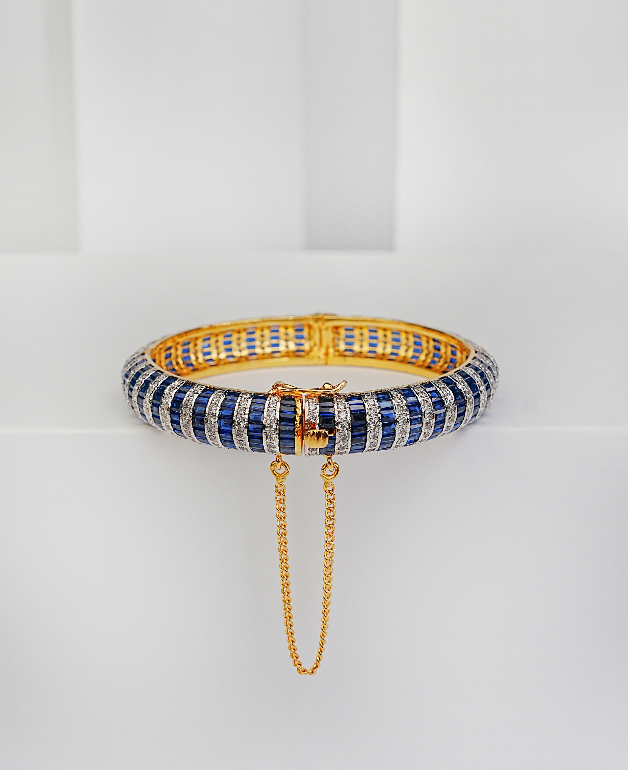 Sapphire Channel Baguette Kara